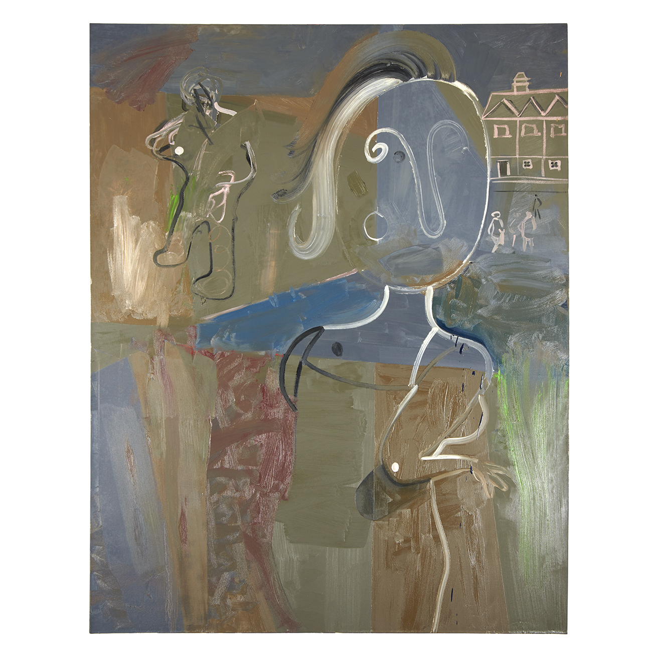 Woman Running, 201685 x 63 in.Oil on canvas