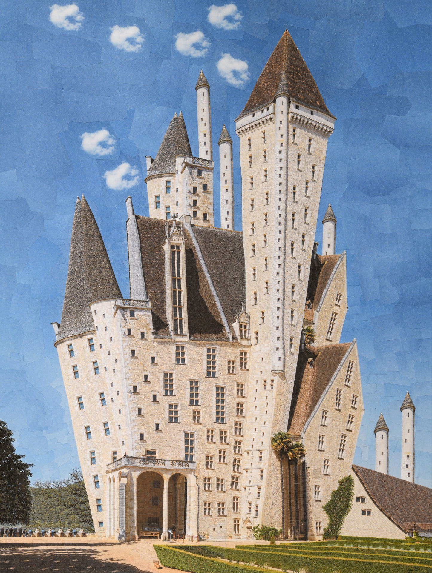 Chateau des Milandes, 2024, 16 x 12 inches