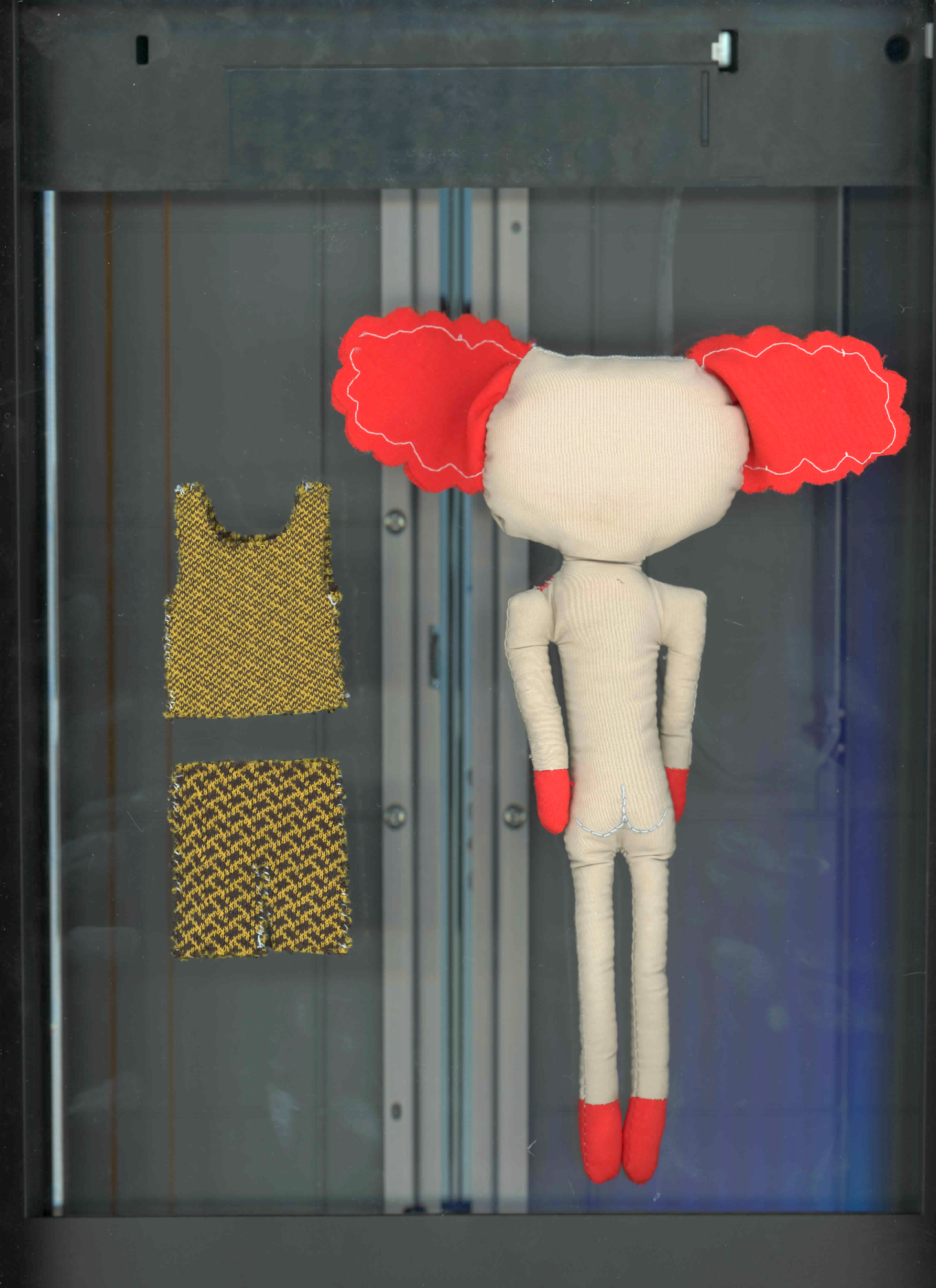 "Felicita, I made you this tiny clown you can dress and undress at your pleasure to give you a break from men in general."