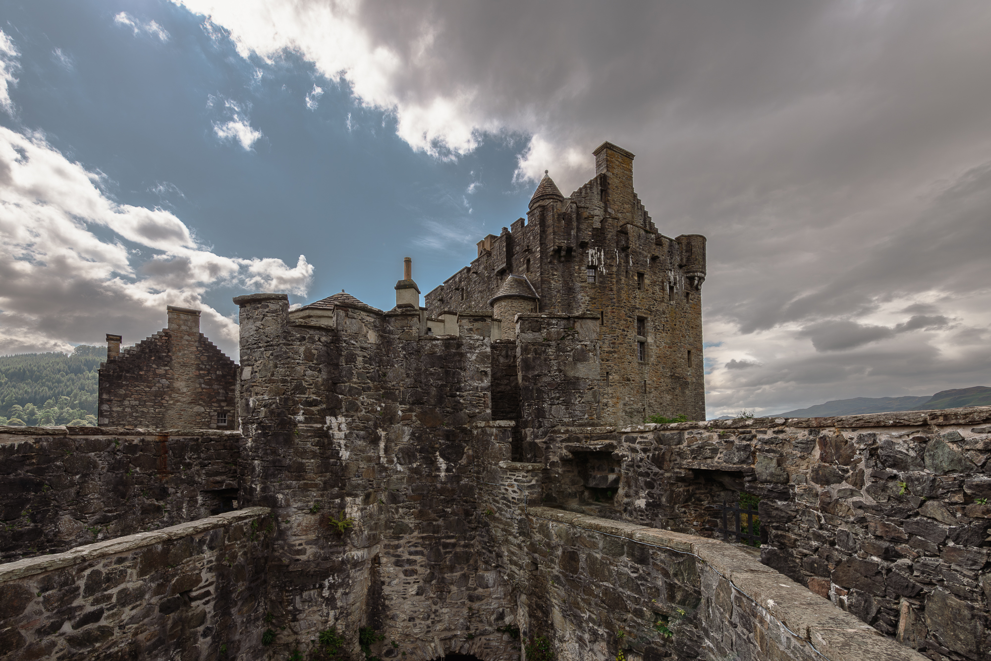 Chateau sur l'ile Eilean Donan( Clan MacRea).