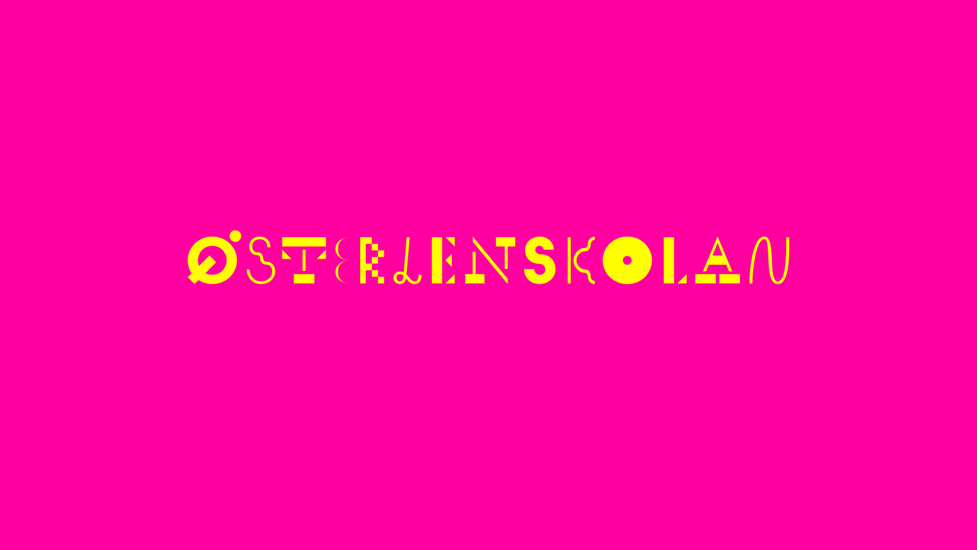 Logo for Österlenskolan, art and design school