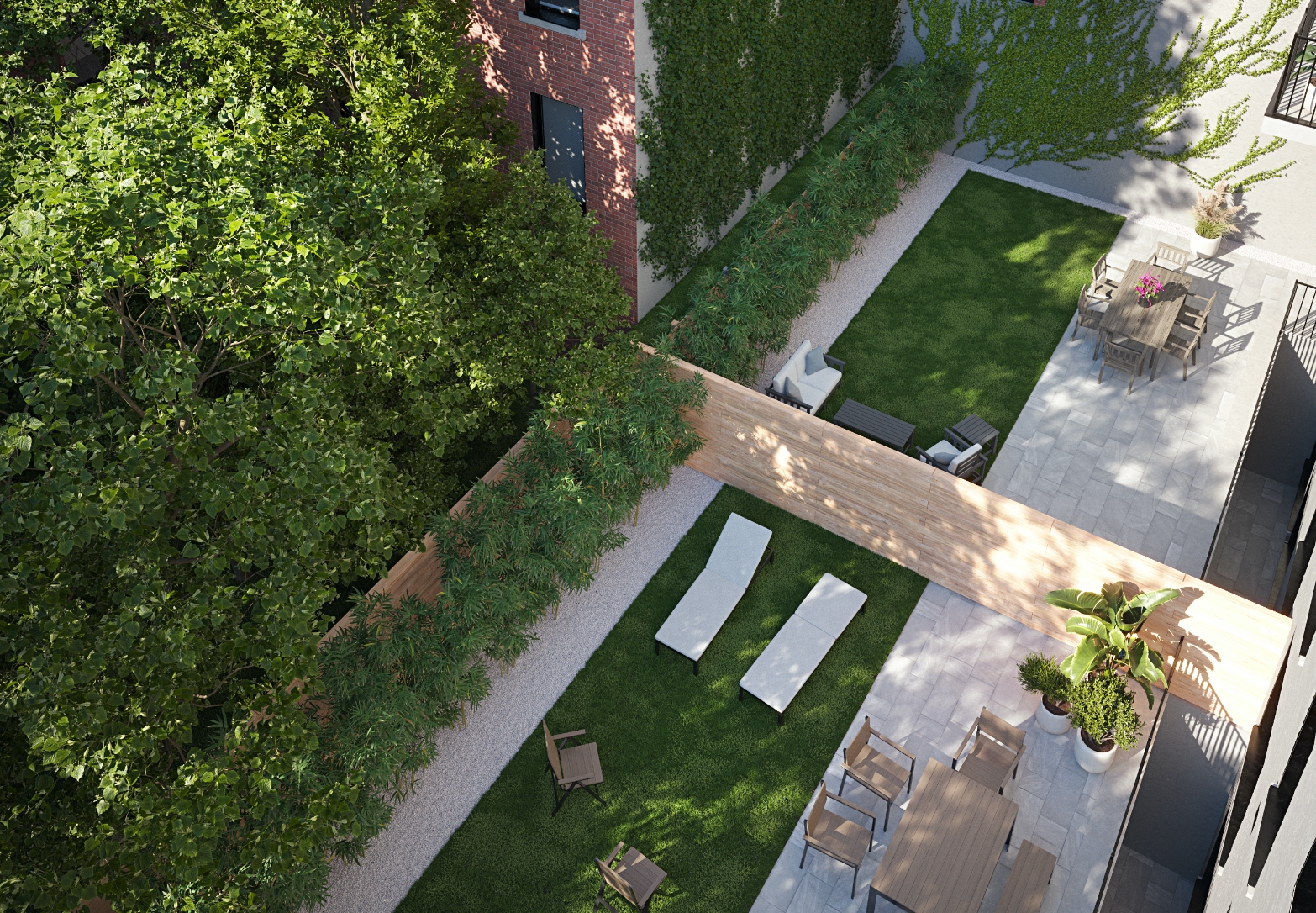 the butler collection - private outdoor spaces at 137 fourth avenue in park slope