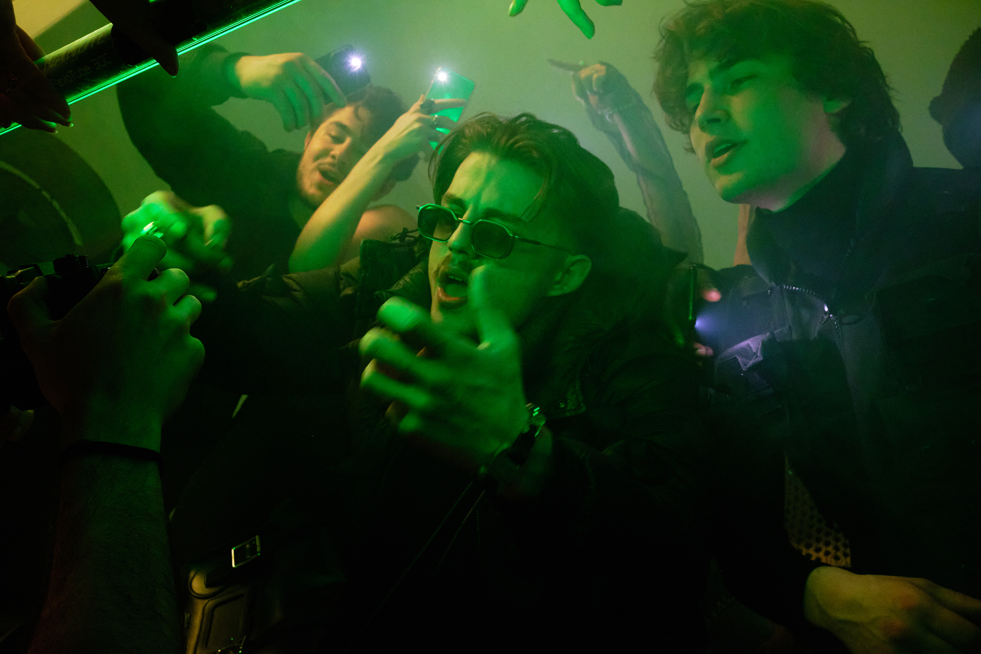 Philippe Sarfati-set photography-photographer-photography-street-documentary-stills-leo boucry-music video-rap-rapper-rapping-green-energy-crowd-entourage