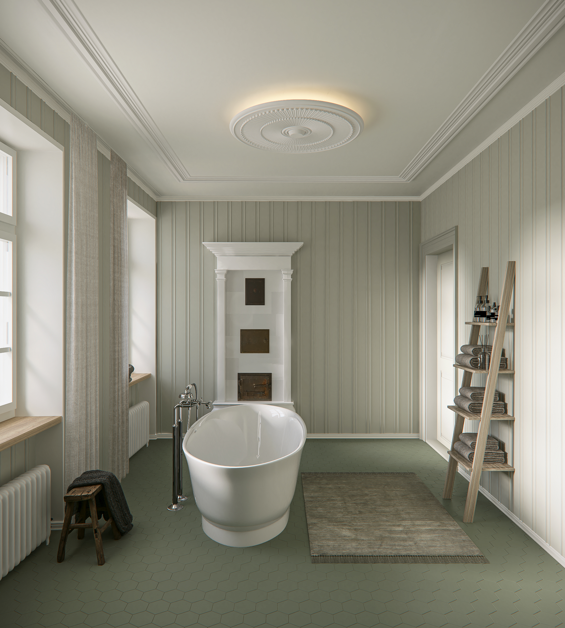 Rendering Bad OG Wohnung A/B