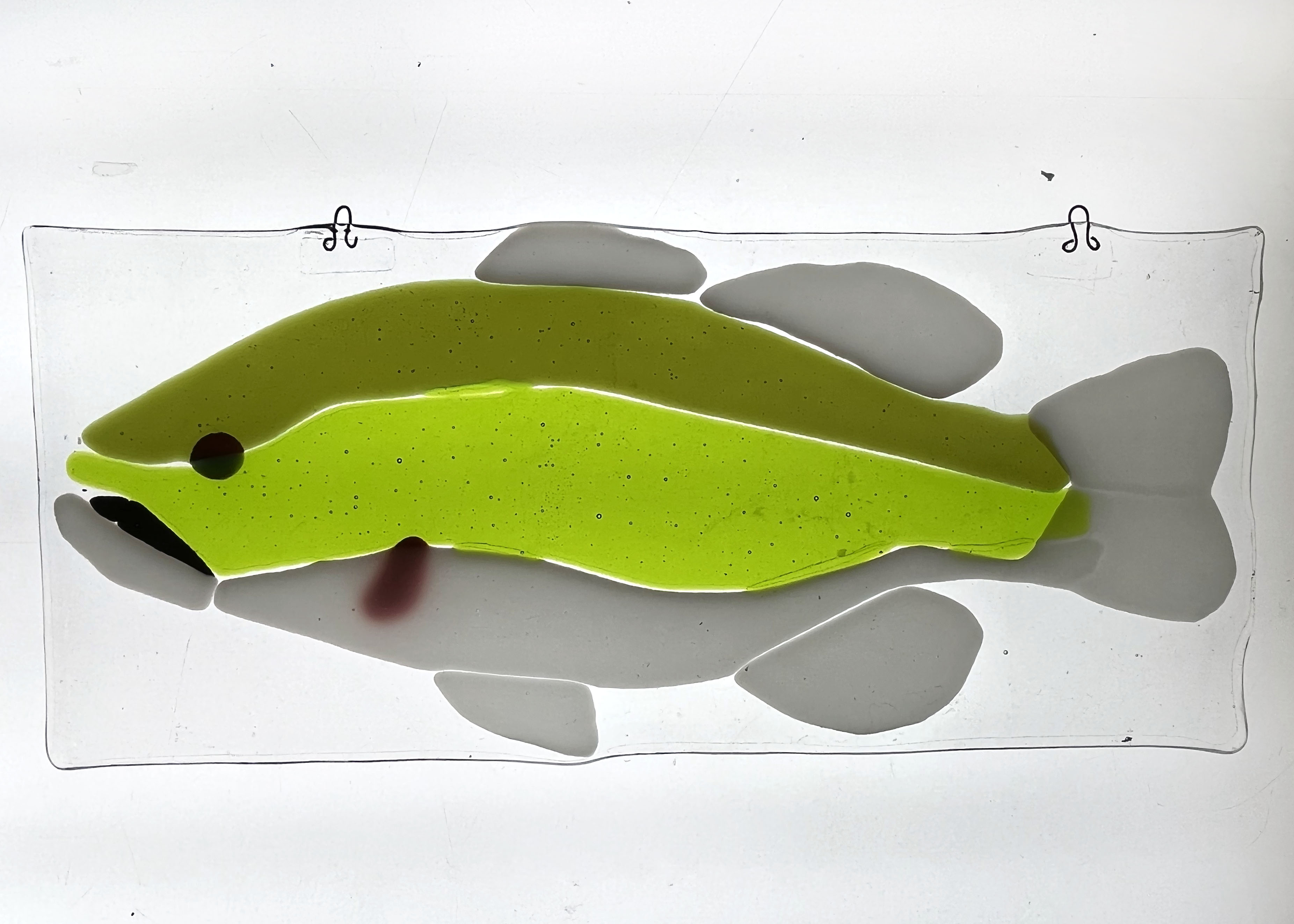 By Jerry at the Visual Arts Center of Richmond, Veterans Affairs Community Partnership Class; glass, July 2021