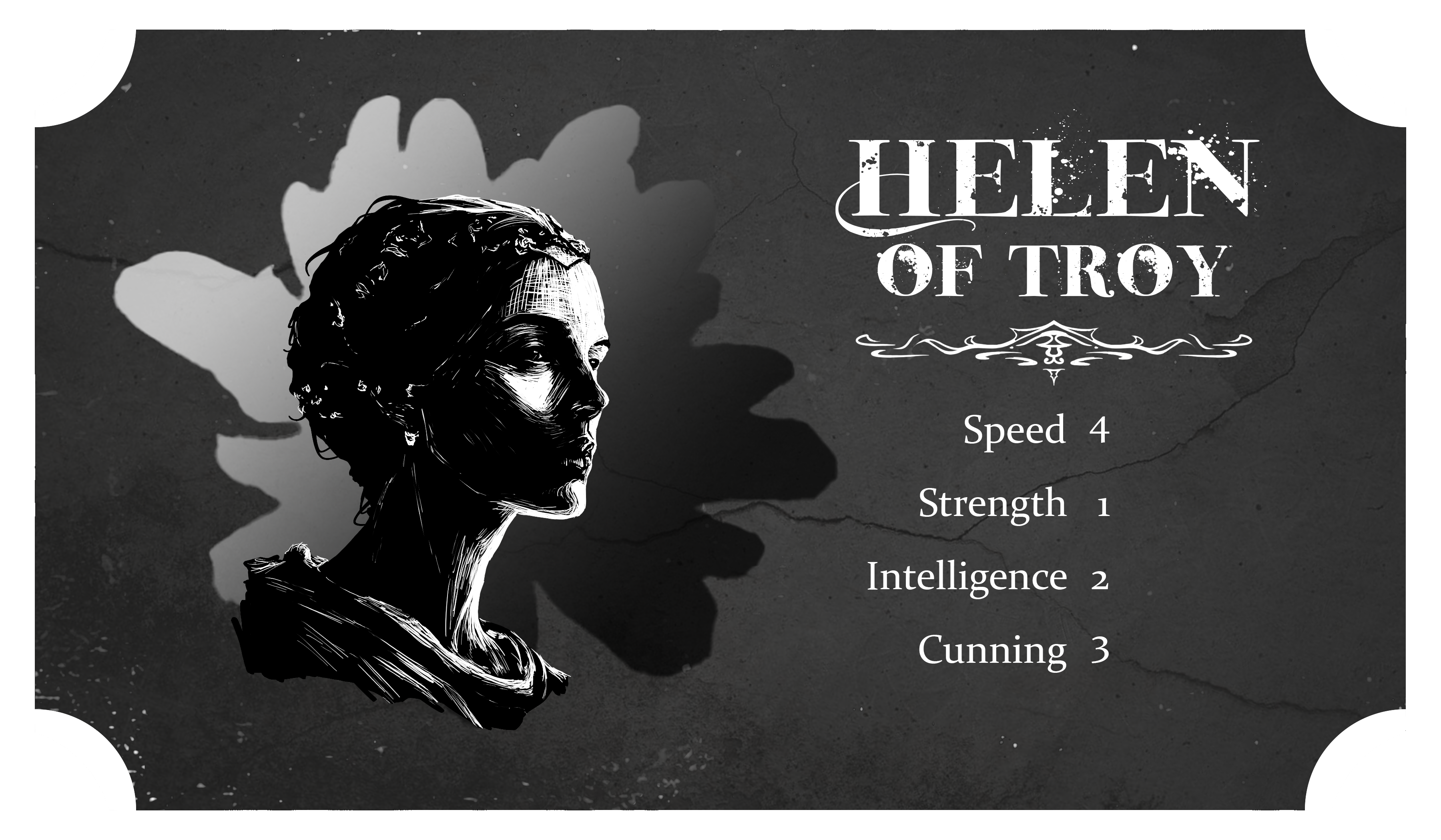 Character Board HelenDigital Media, 6x3.5 in, 2023