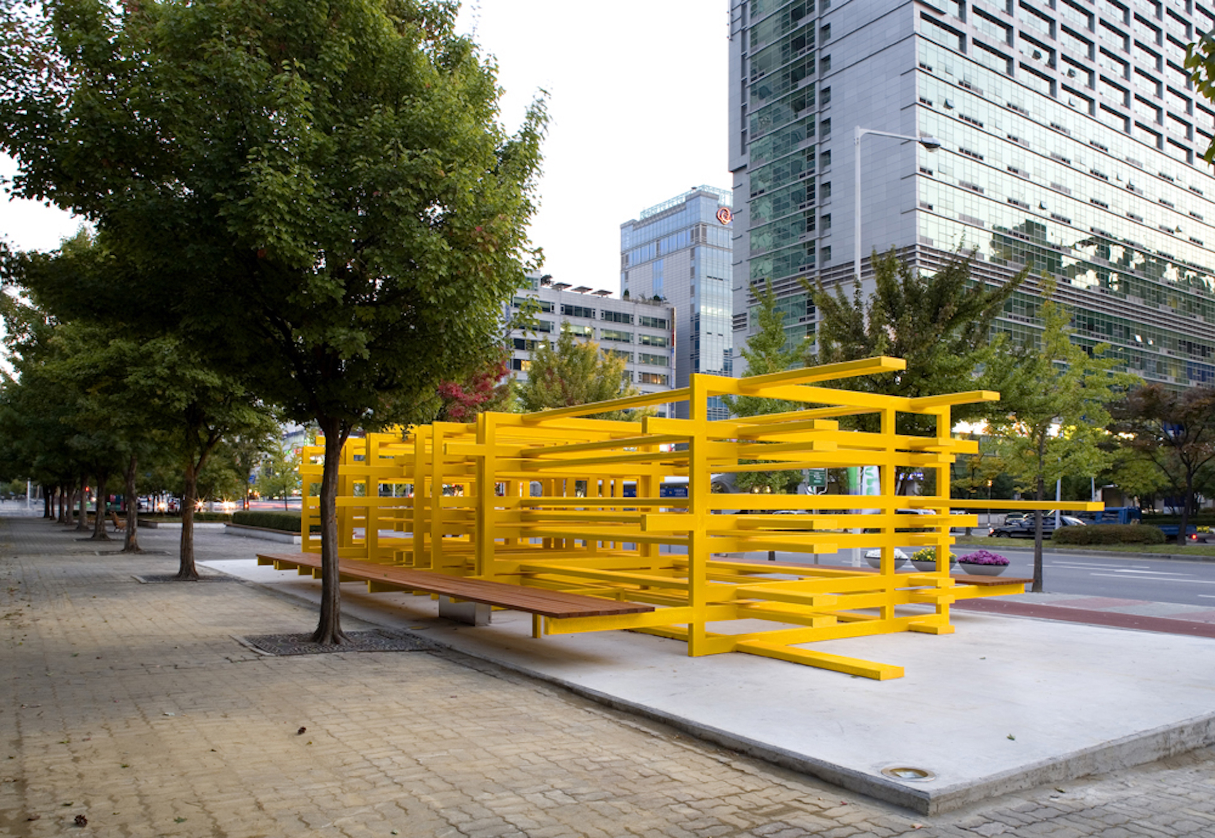 Full Scale Model of a Social Structure for a Plaza in Anyang, 2007