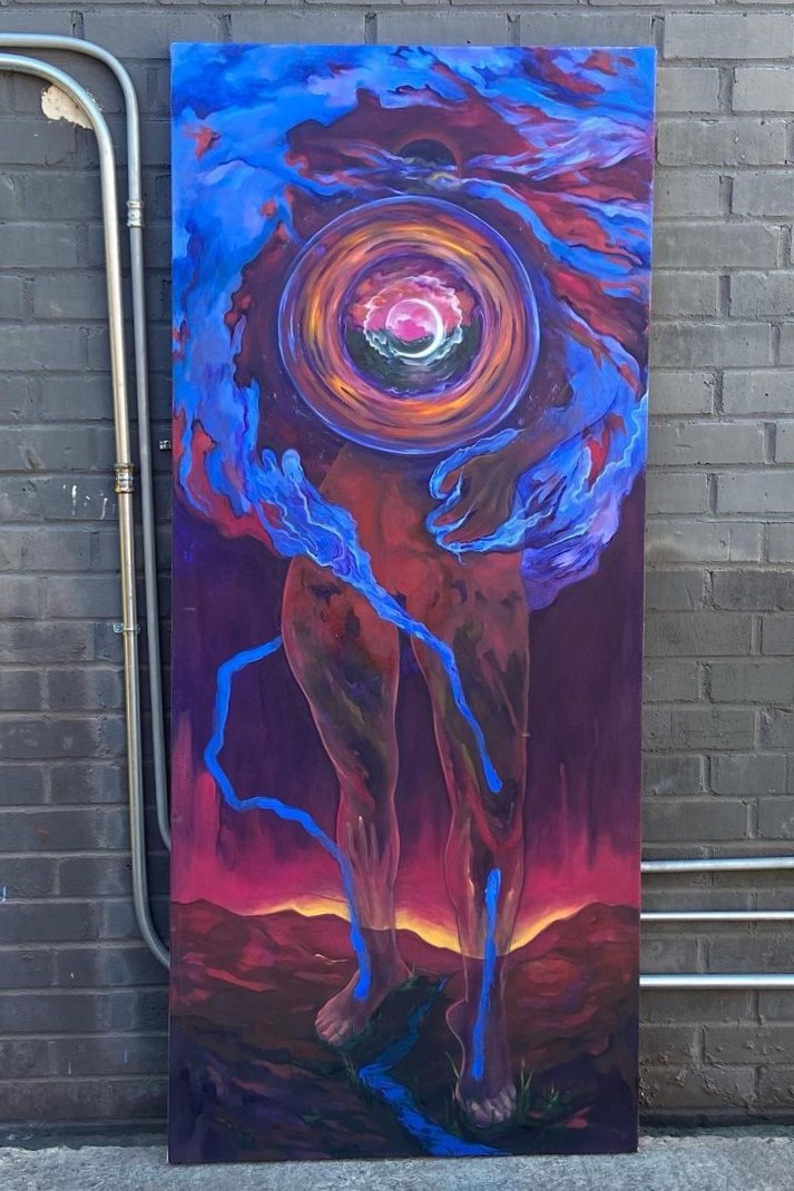 Spell for the Quarter Life Crisis, 3' x 7', 2022.