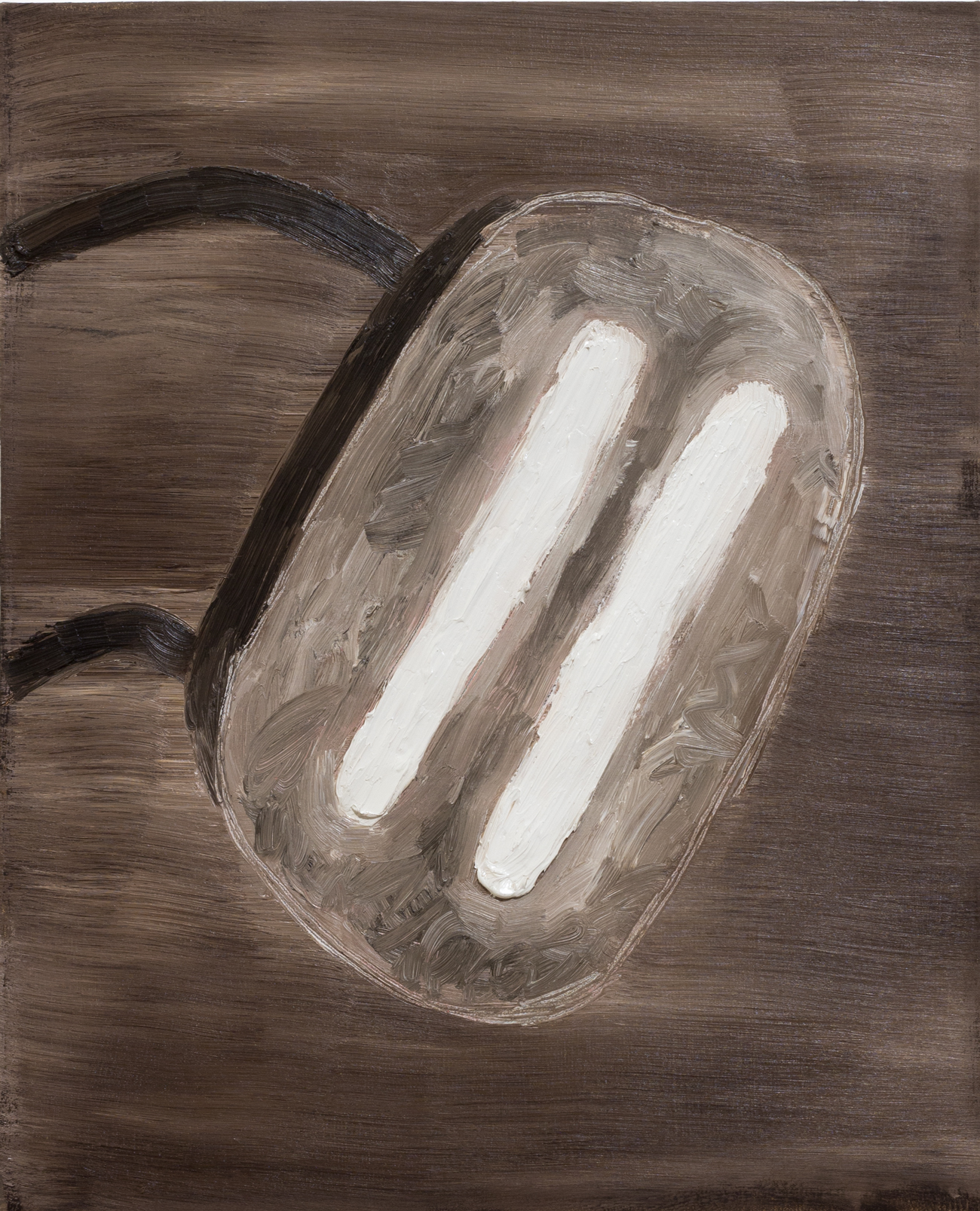 L&acirc;mpadas (dupla), 2017, &oacute;leo sobre tela, 50 x 40 cm