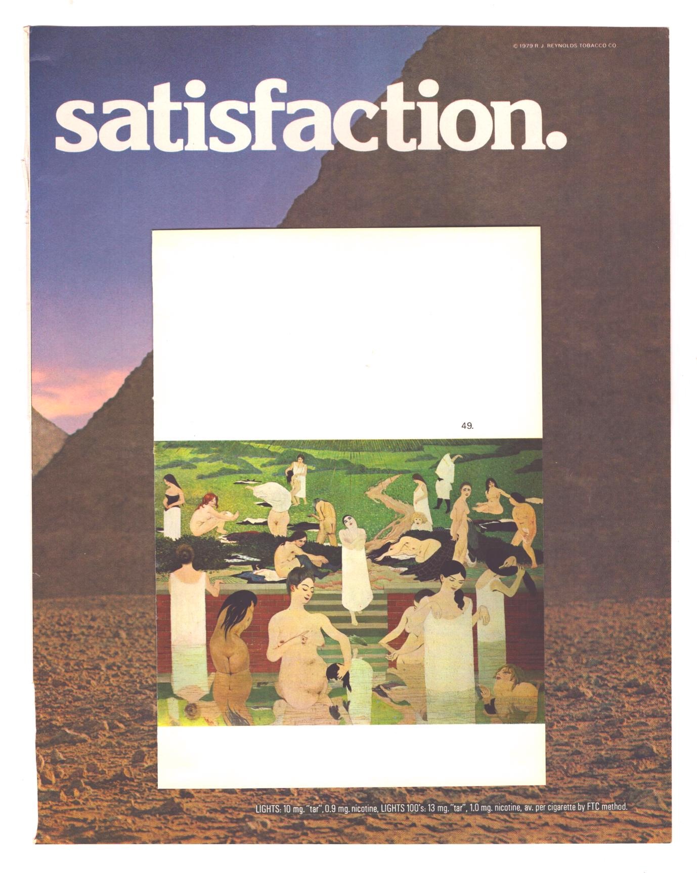 Satisfaction, 2025, photomontage, 19 x 26 cm