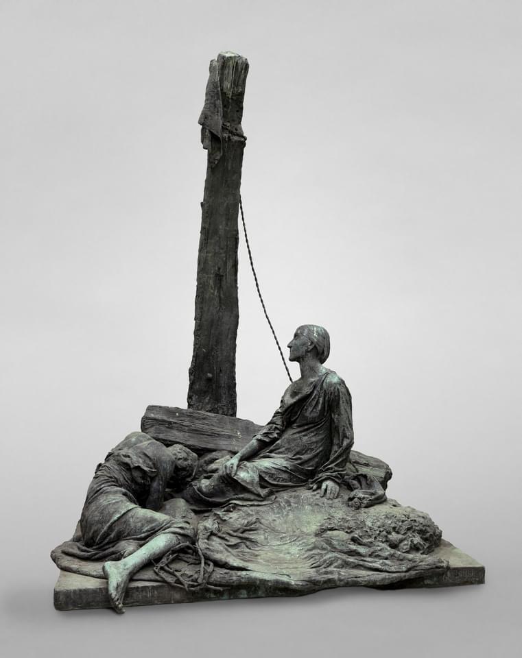 František Bílek, Golgota, 1907 pozdejší bronzový odlitek, Fotografie: Národní galerie Praha