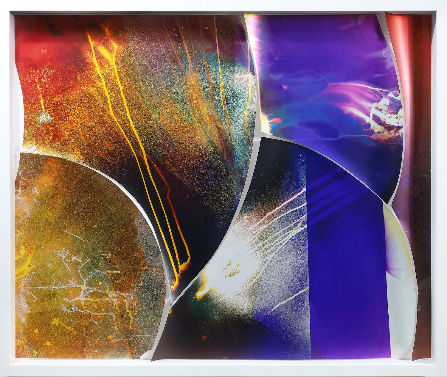 Mariah Robertson, 285, 286, 287, 289, 290, 291, 2023, Photochemical treatment on RA4 paper, 30 x 72 in.
