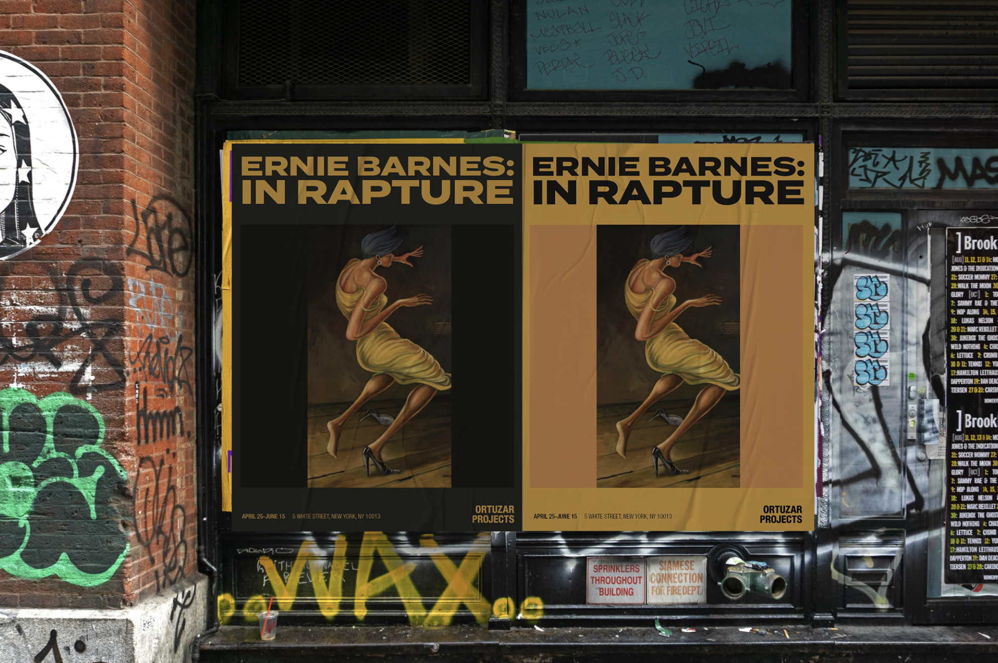 Ernie Barnes Poster Design for Ortuzar Projects.