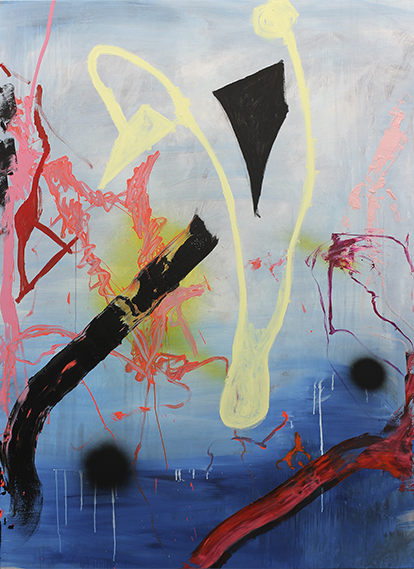 Invisible permanent (2013). Oil on canvas, 16 x 12 inches.