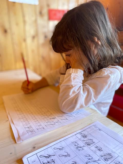 W is for Writing. Charlie.