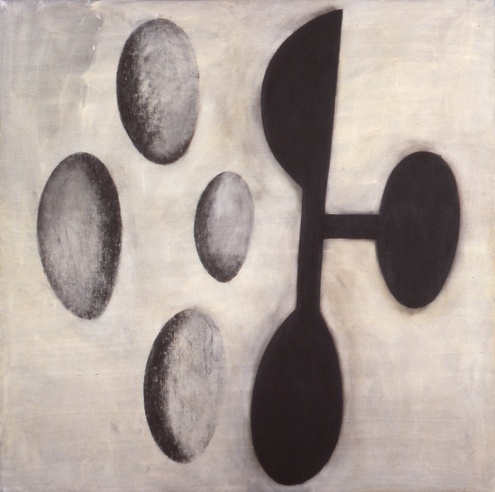 Untitled 1991, acrylic and oil on canvas, 195 x 210 cm, private collection