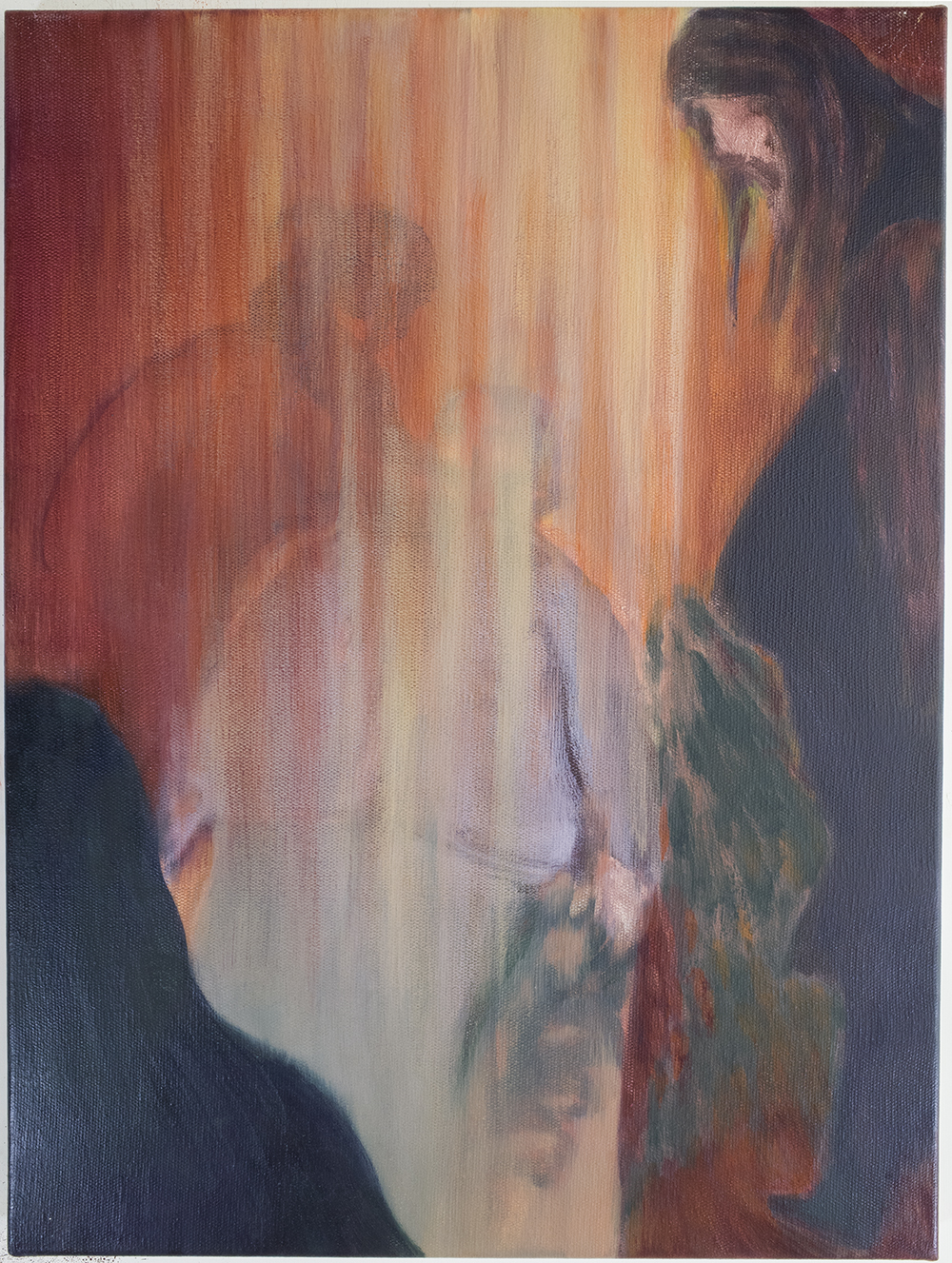 “Five figures”, 56x42cm, oil on canvas, 2020, private collection