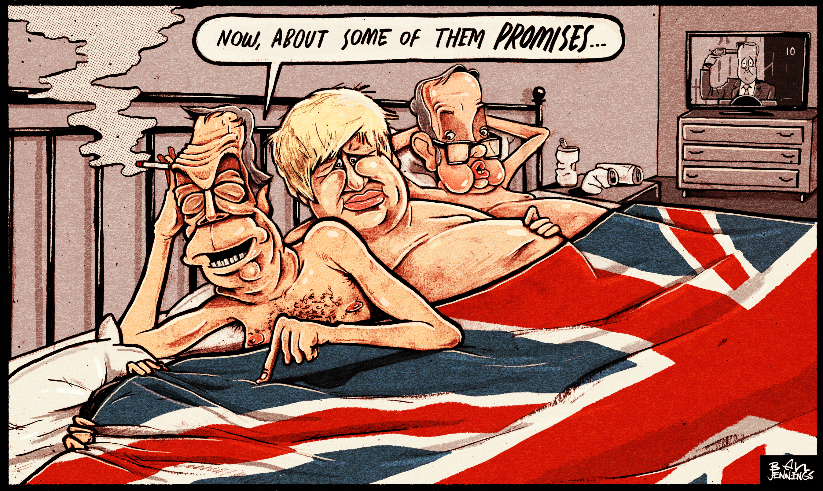 i Newspaper - 25.06.16 - Runner-up UK Political Cartoon of the Year 2016 (click image to purchase print)