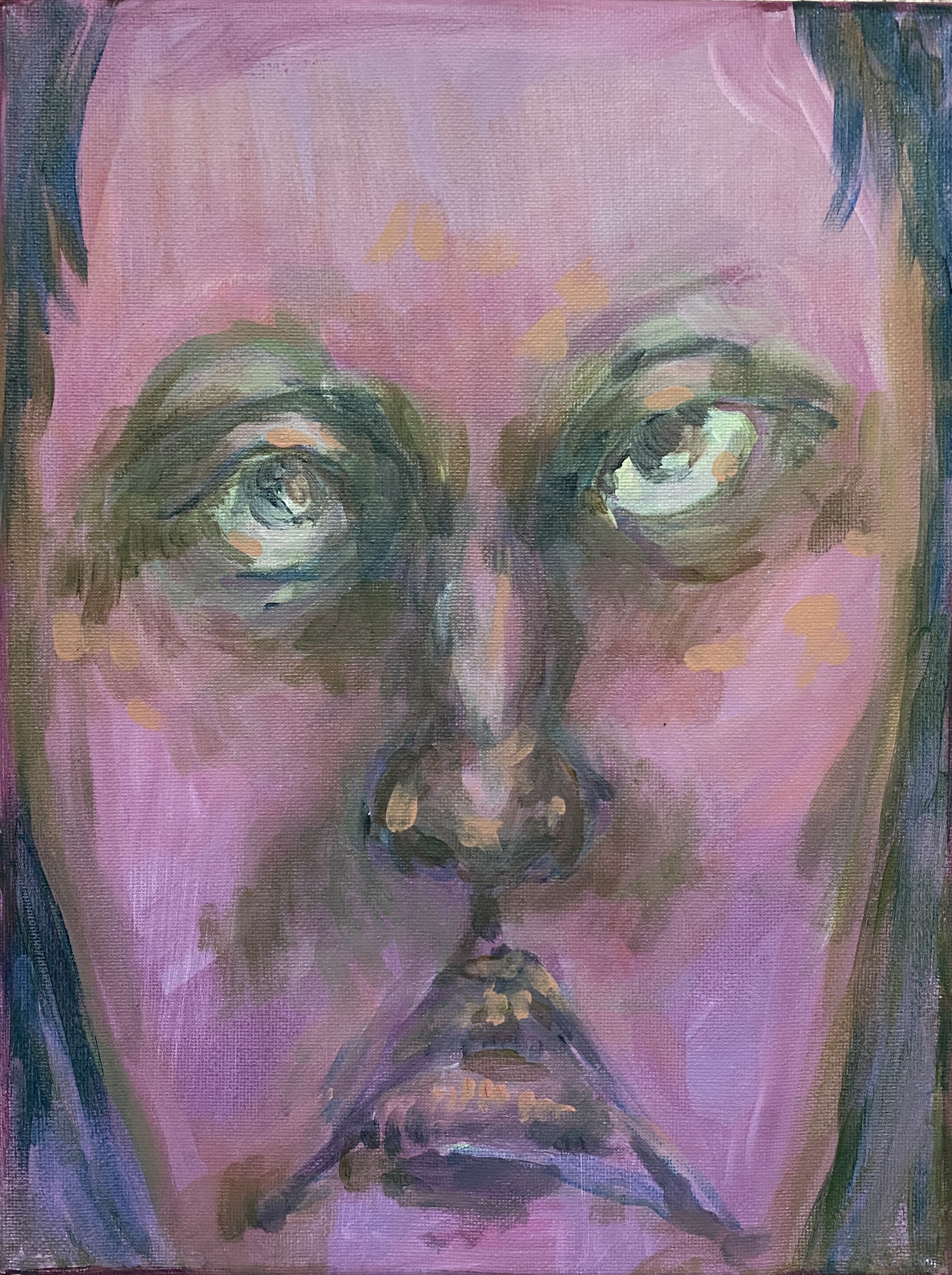 Dissatisfied, acrylic paint on canvas, 2021
