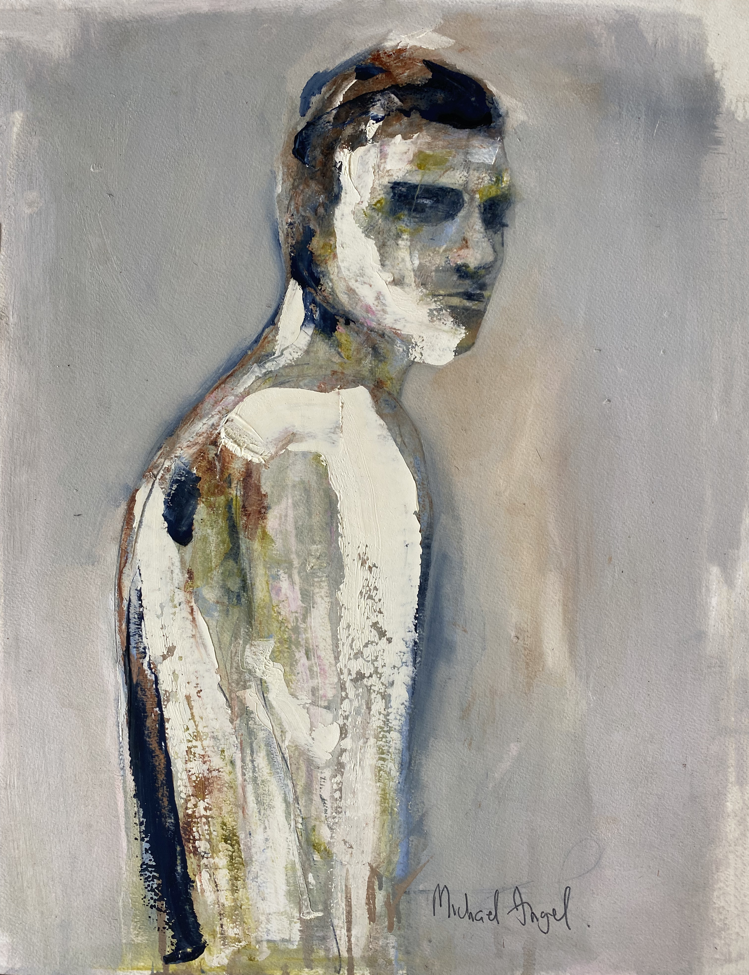 Portrait, 2022 oil on paper [24 x 30' inches]
