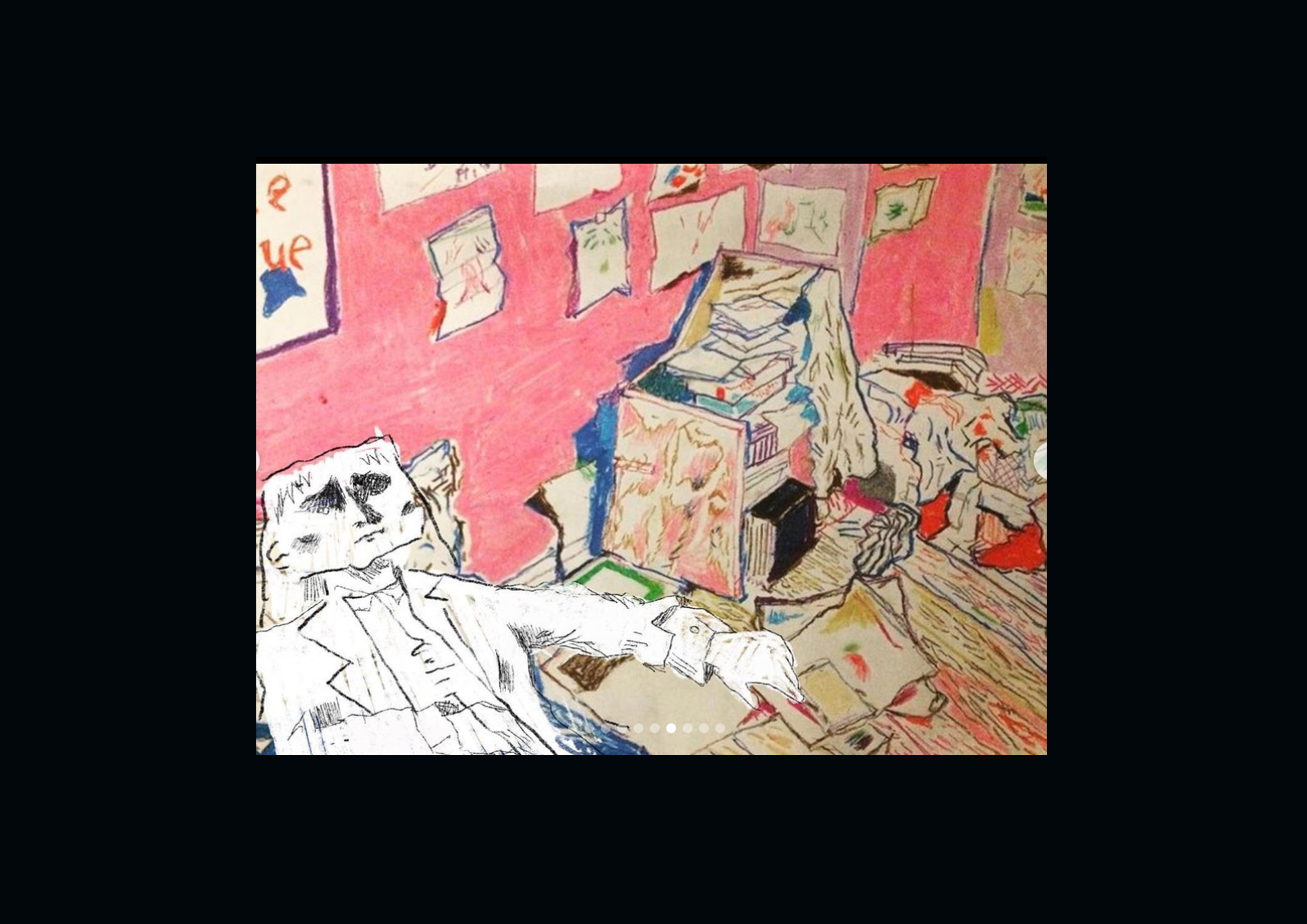 Depressed dude looking up