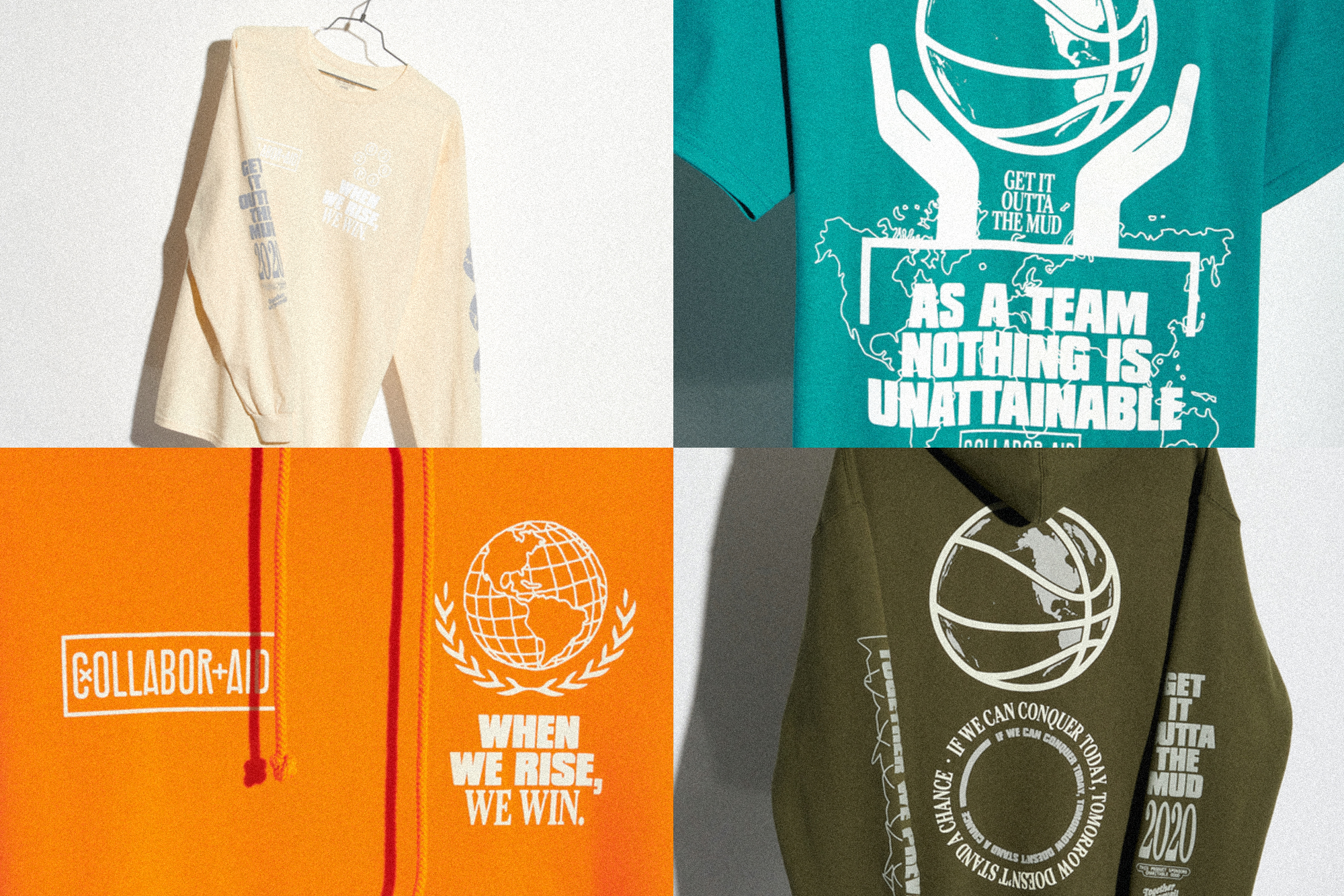 Merch design for NBA player P. J. Tucker in collab with Joe Perez & Foot Locker as part of COLLABORAID, an exclusive collection supporting those affected by Covid-19. Joe Perez Studios - Creative Direction: Joe Perez & WØRKS Studio, 2020 Photos: Foot Locker