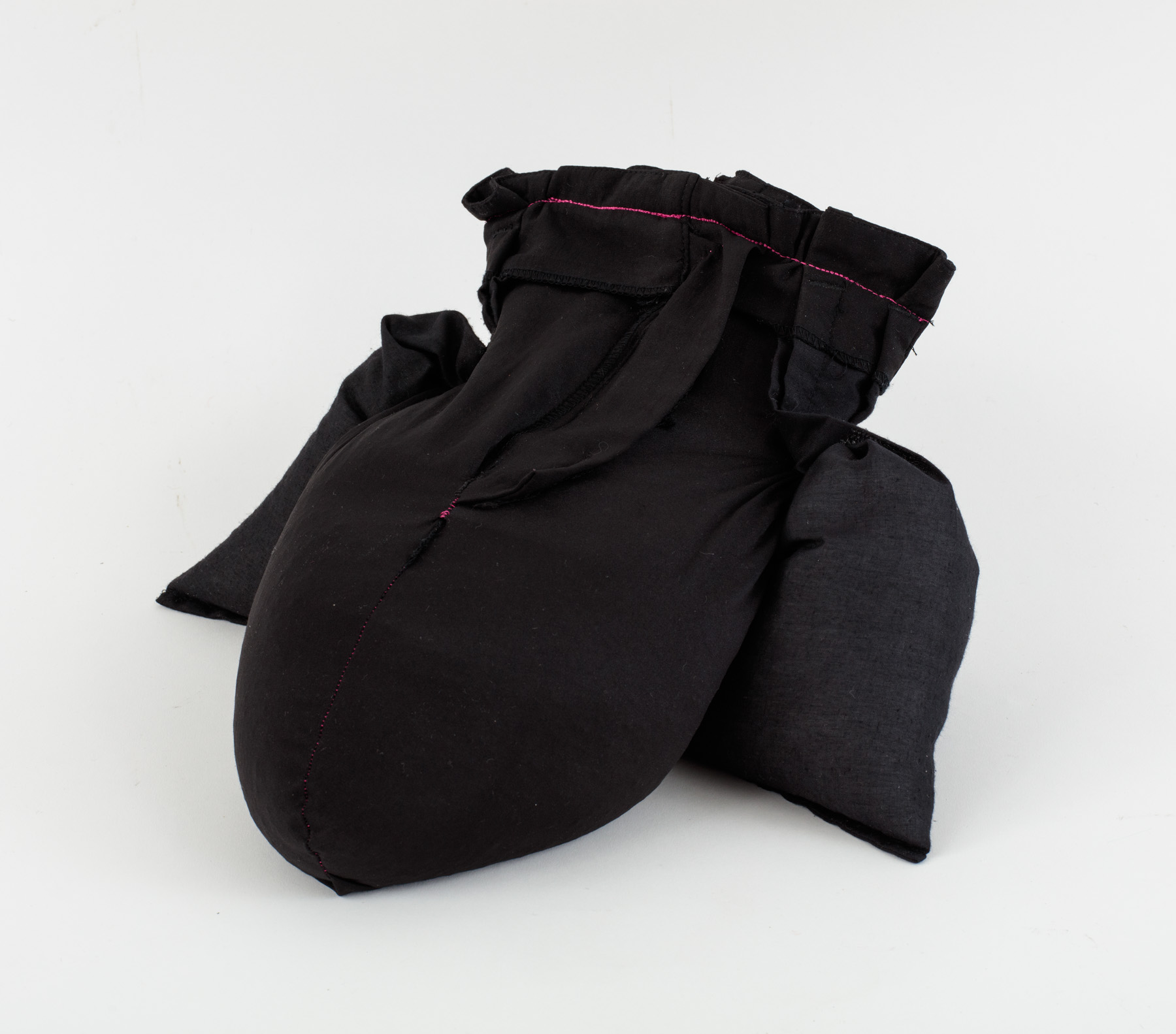FUPA (Fat Upper Pubic Area), 2016, Pants, thread, polypellets, 6 x 14.5 x 14 inches