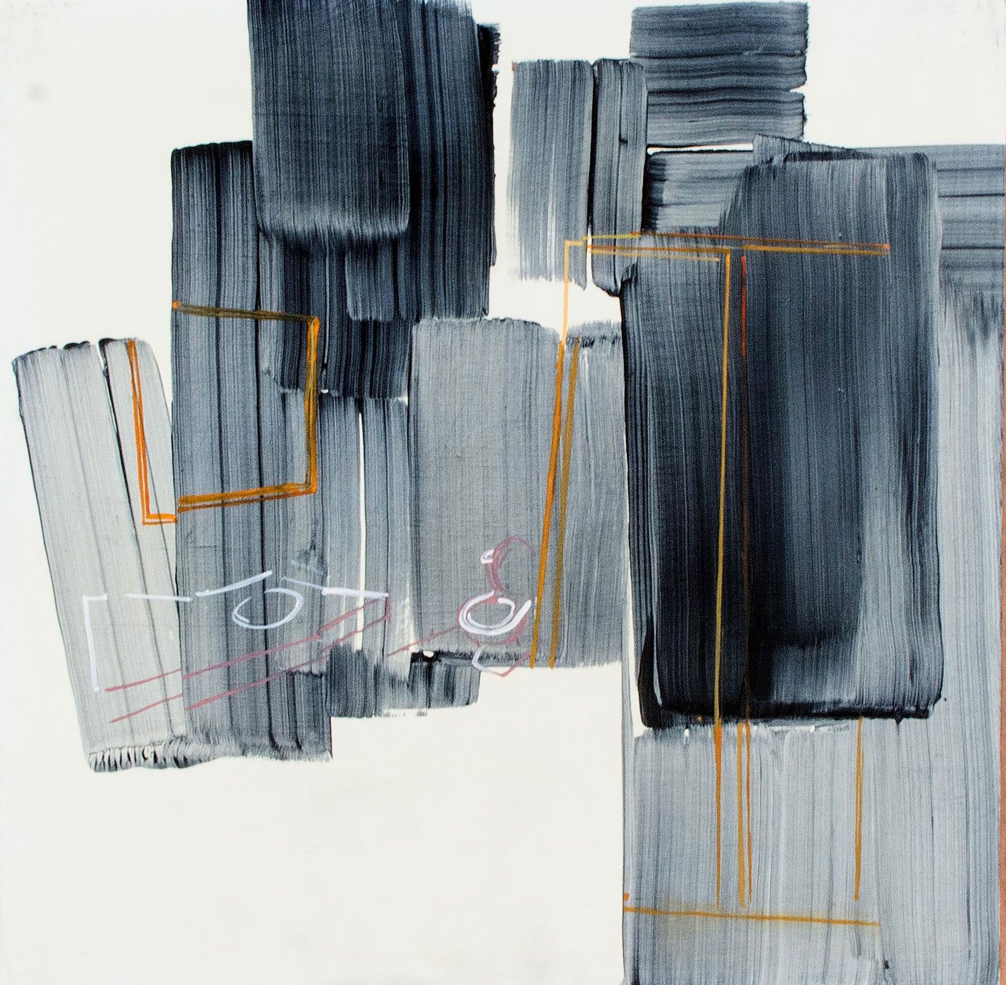 Recuerdos I, óleo sobre media creta, 30 x 30 cm, 2015