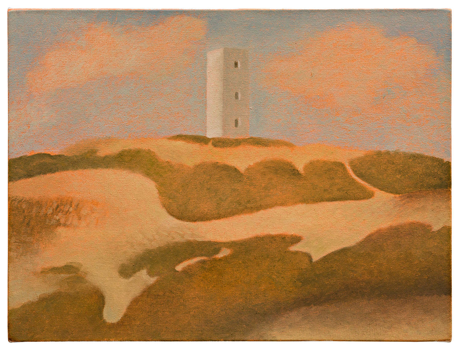 "Farol do Beberibe", 2023, óleo sobre tela