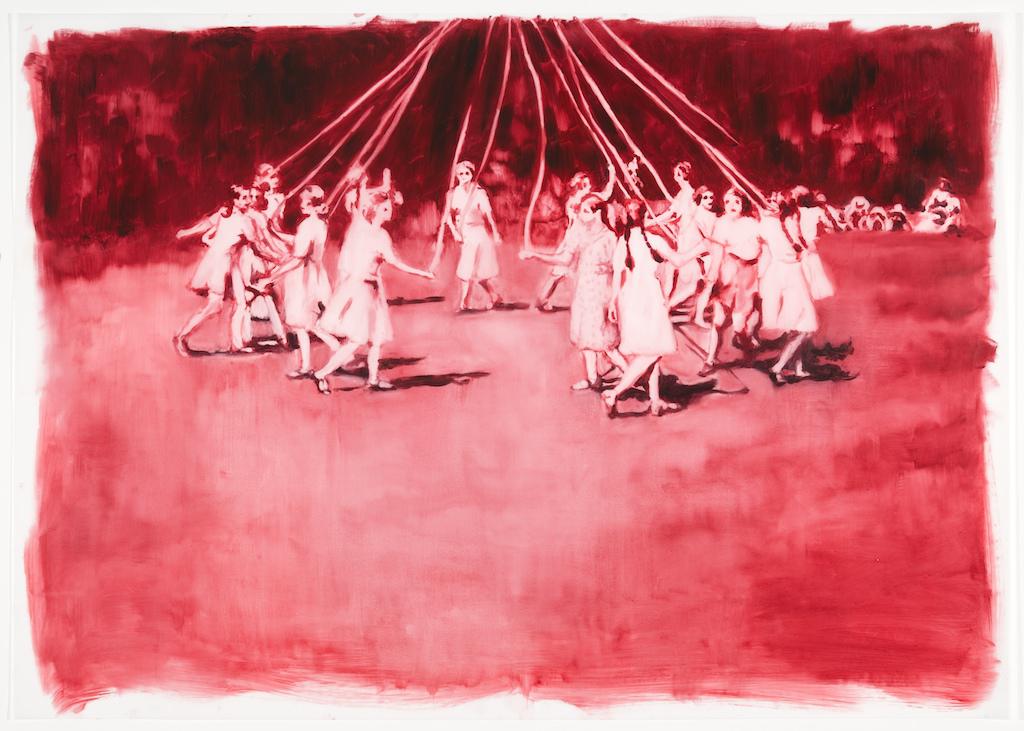 Changelings, 2016. Oil on tracing paper, 64,7 x 92 cm