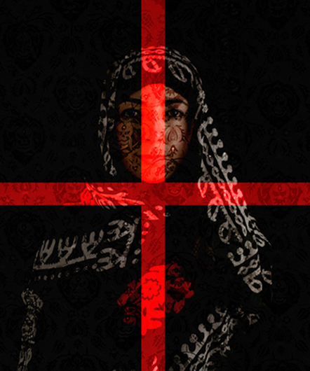 Your joy is here today what remains for tomorrow, 250 x 60cm, Archival digital print and silk-screen varnished. 2007