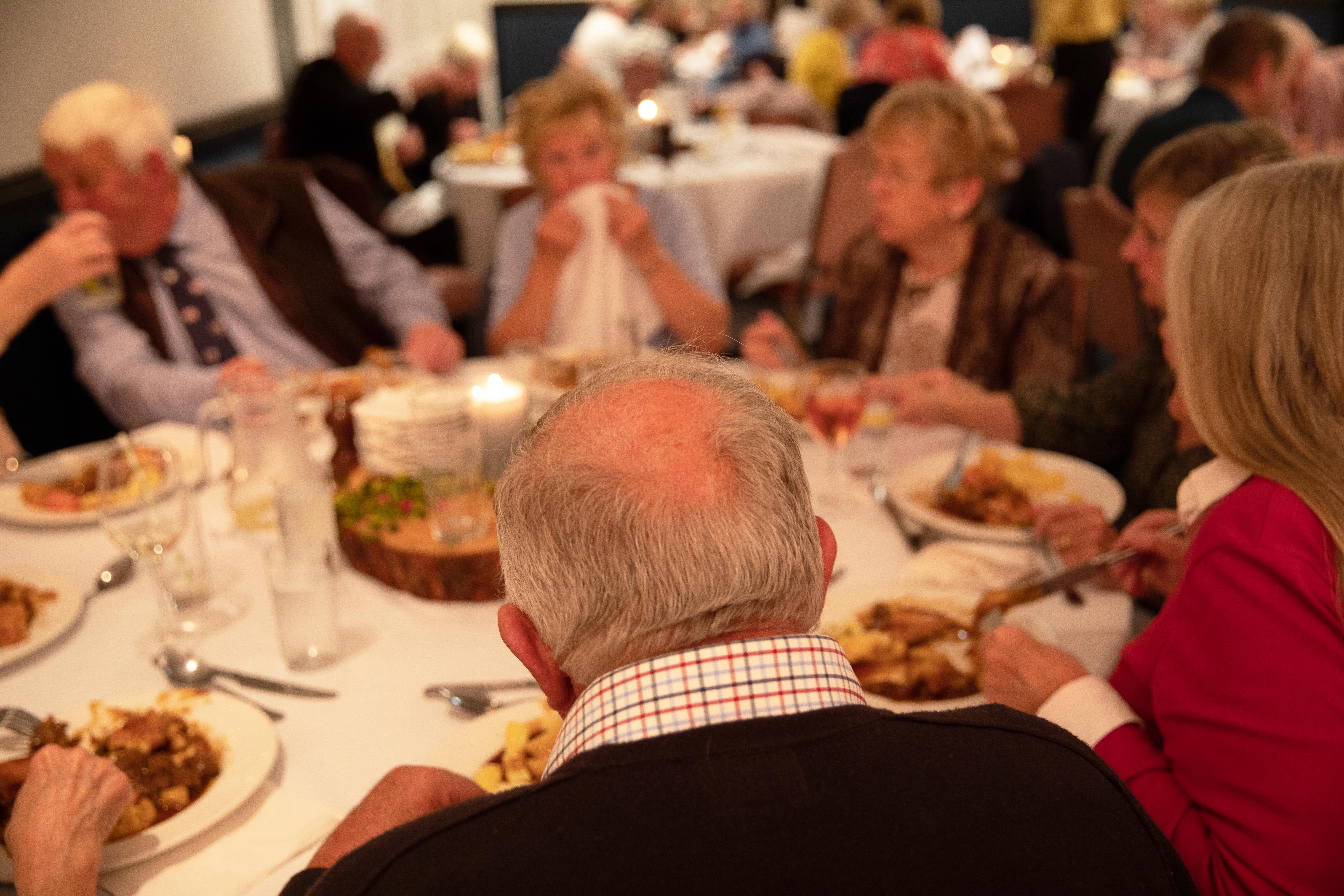 Community dinner serving bullock 374, 2019