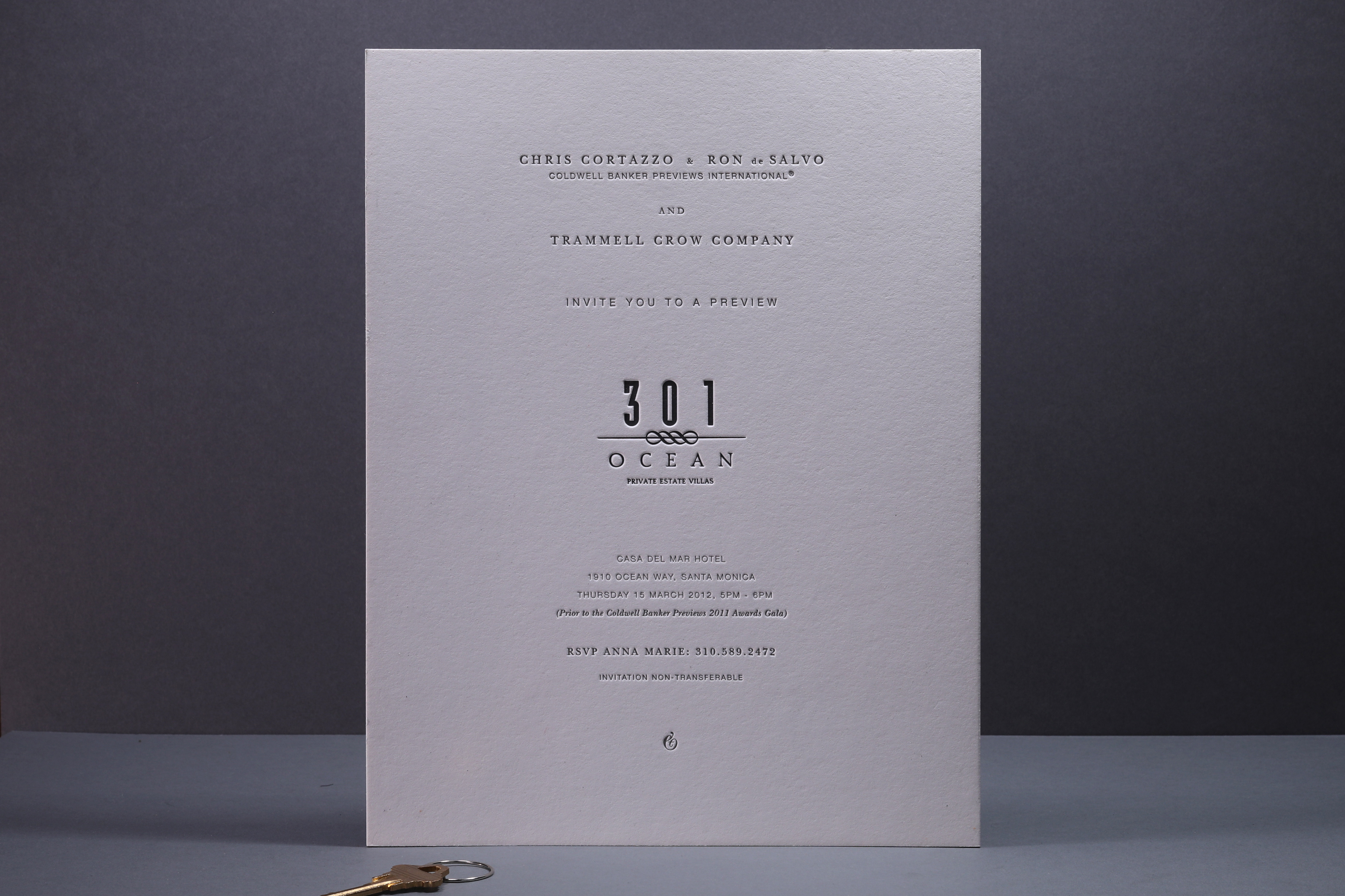 LETTERPRESSOcean 301 preview invitation