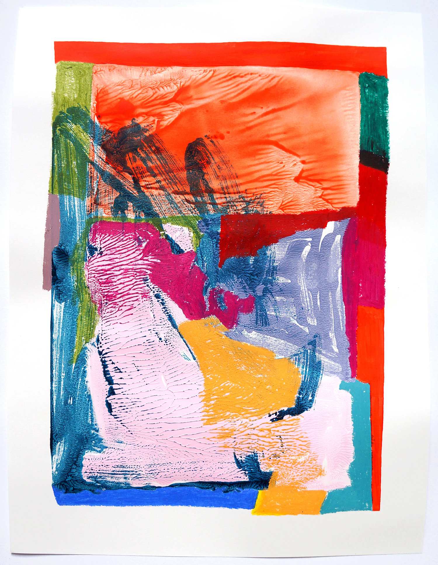 Untitled 542, 2020, Mixed media on paper, 48x36cm