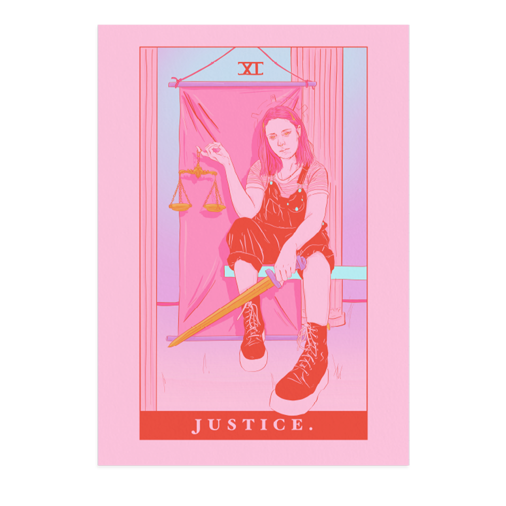 JUSTICE ART PRINT $15