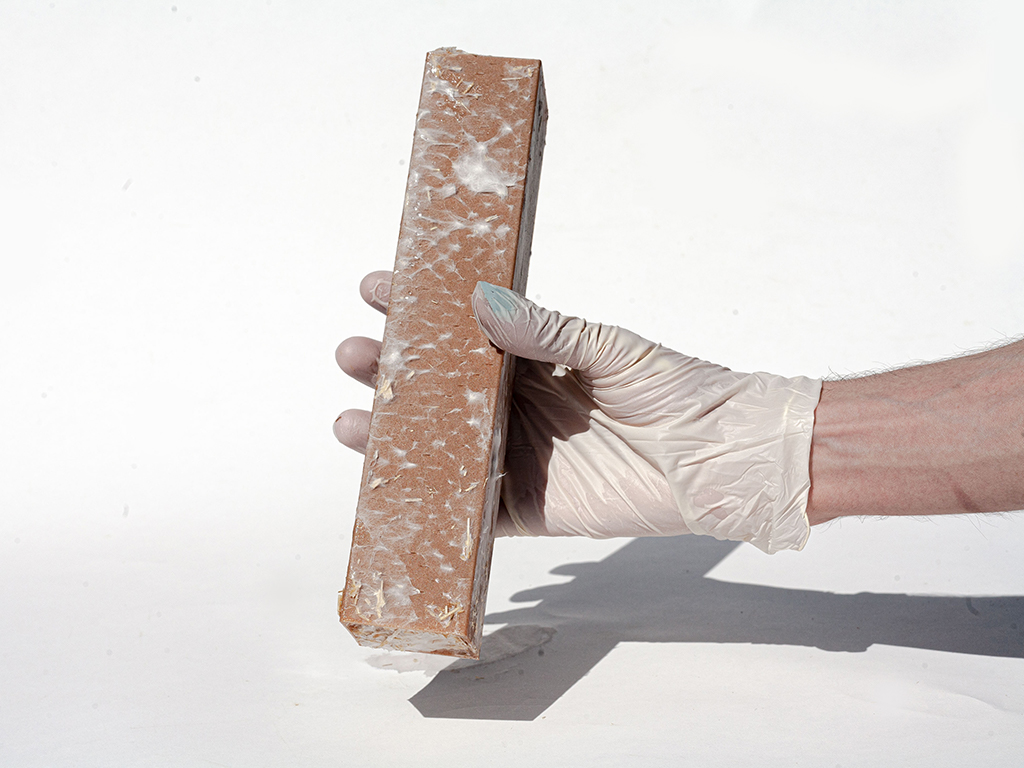 Mycelium prototype with woodfill PLA