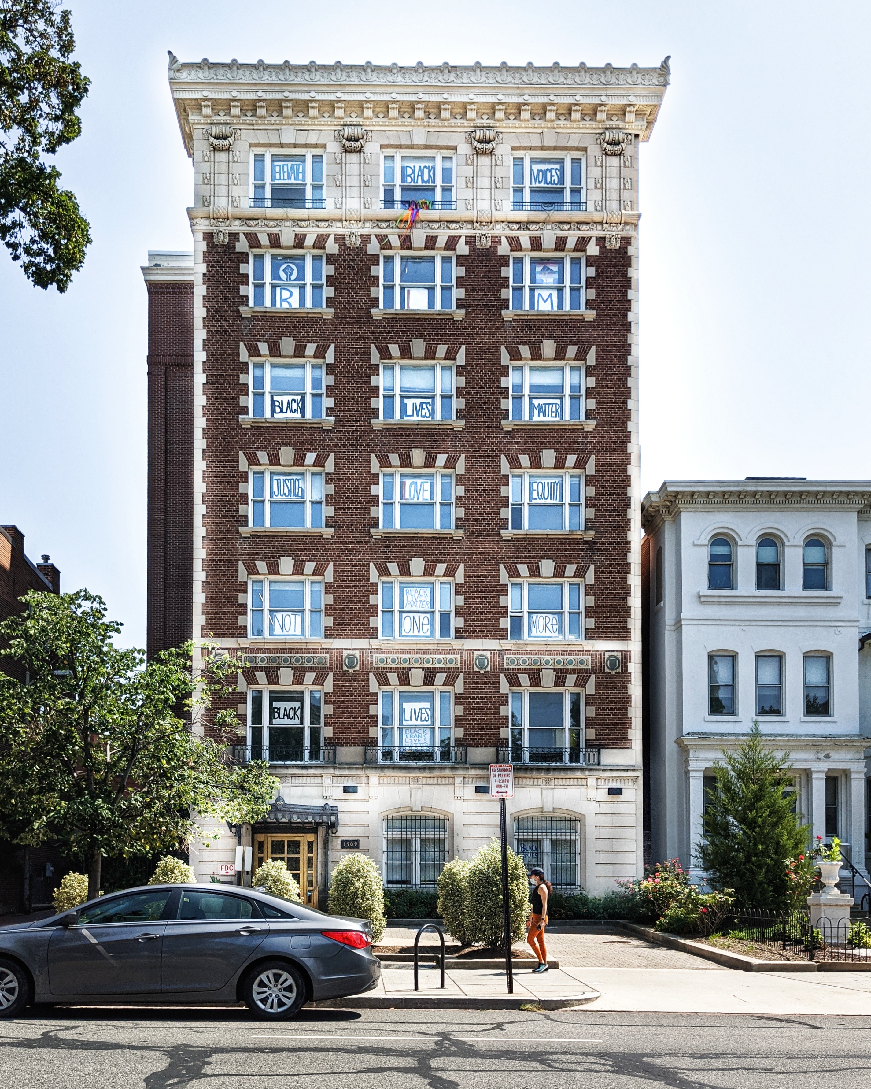 Today is the Commitment March which celebrates the 57th anniversary of the 1963 March on Washington for Jobs and Freedom, where Dr. Martin Luther King Jr. delivered his “I Have a Dream” speech / 16th & P Streets NW / August 28, 2020 / Photo: Laurie Collins @dccitygirl