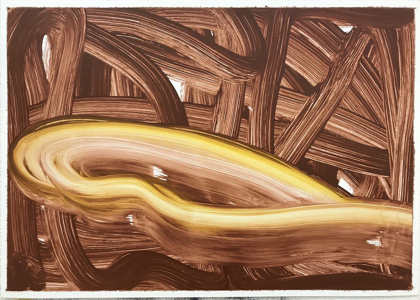 Grasp, 2020, oil on paper