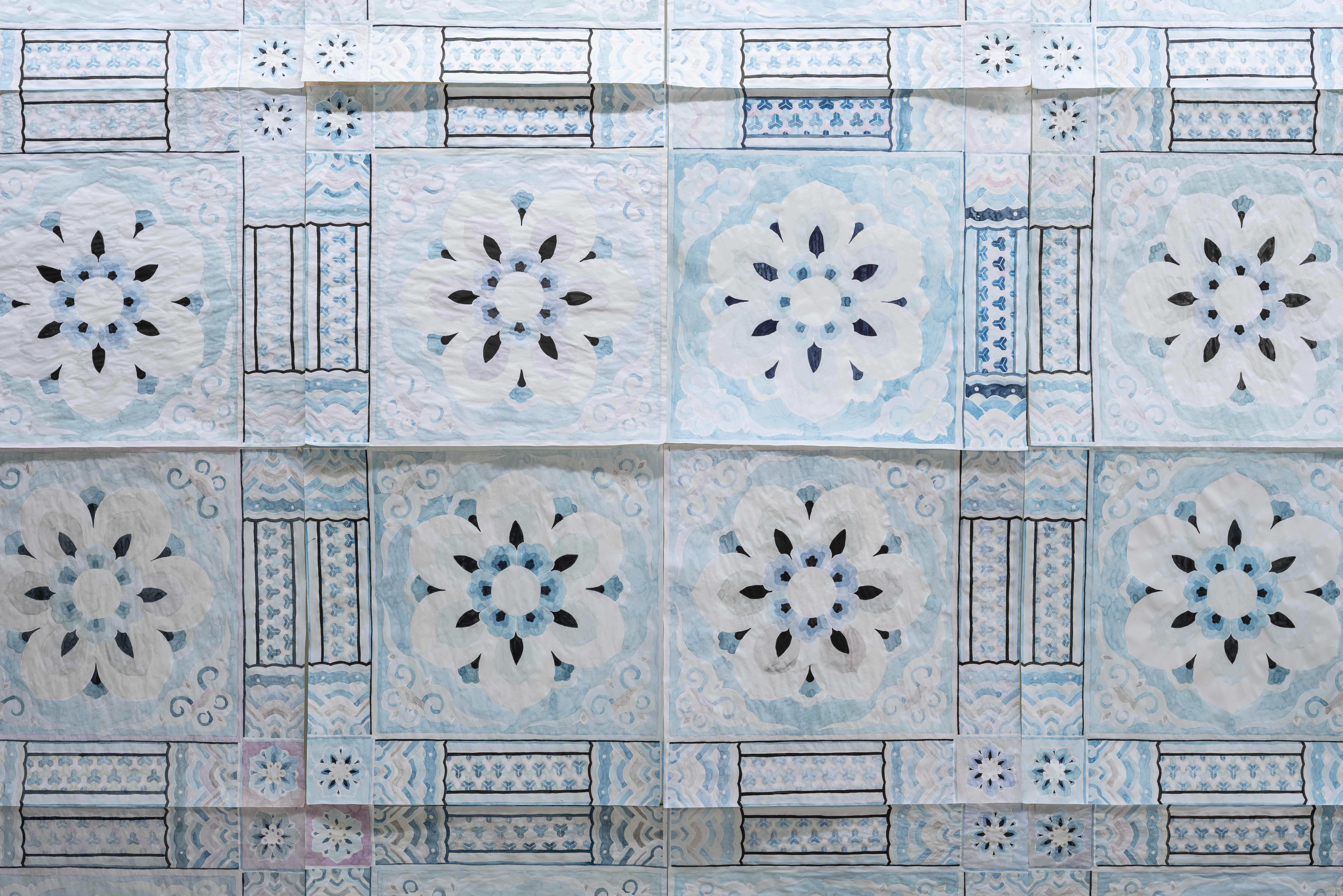 장엄연습/2019/종이에 수채/각48.5cmx49cm(100pcs)/부분