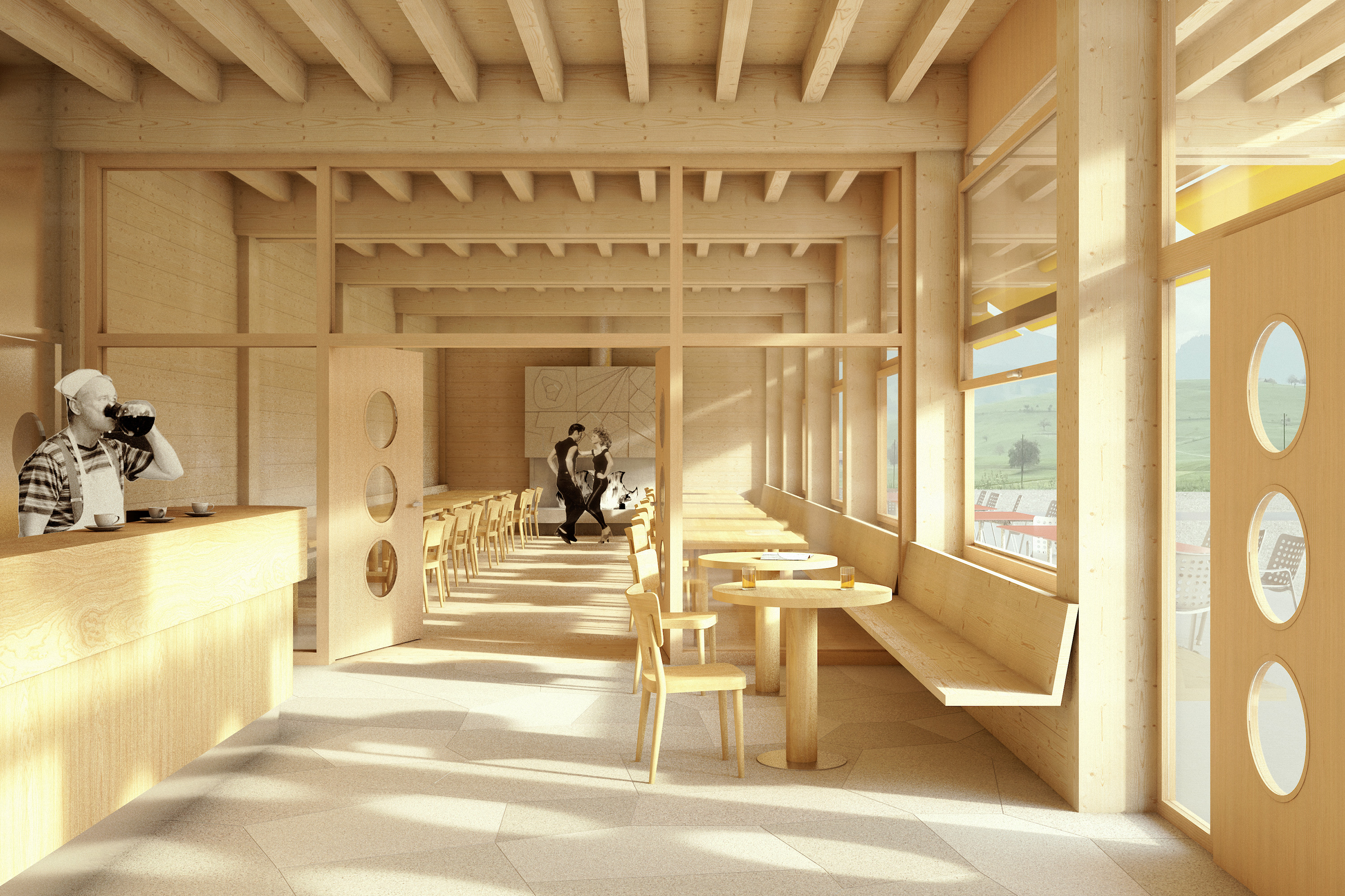 Visualisierung – Studio Burkhardt + Lucas Michael Architektur – Schützen Unterägeri