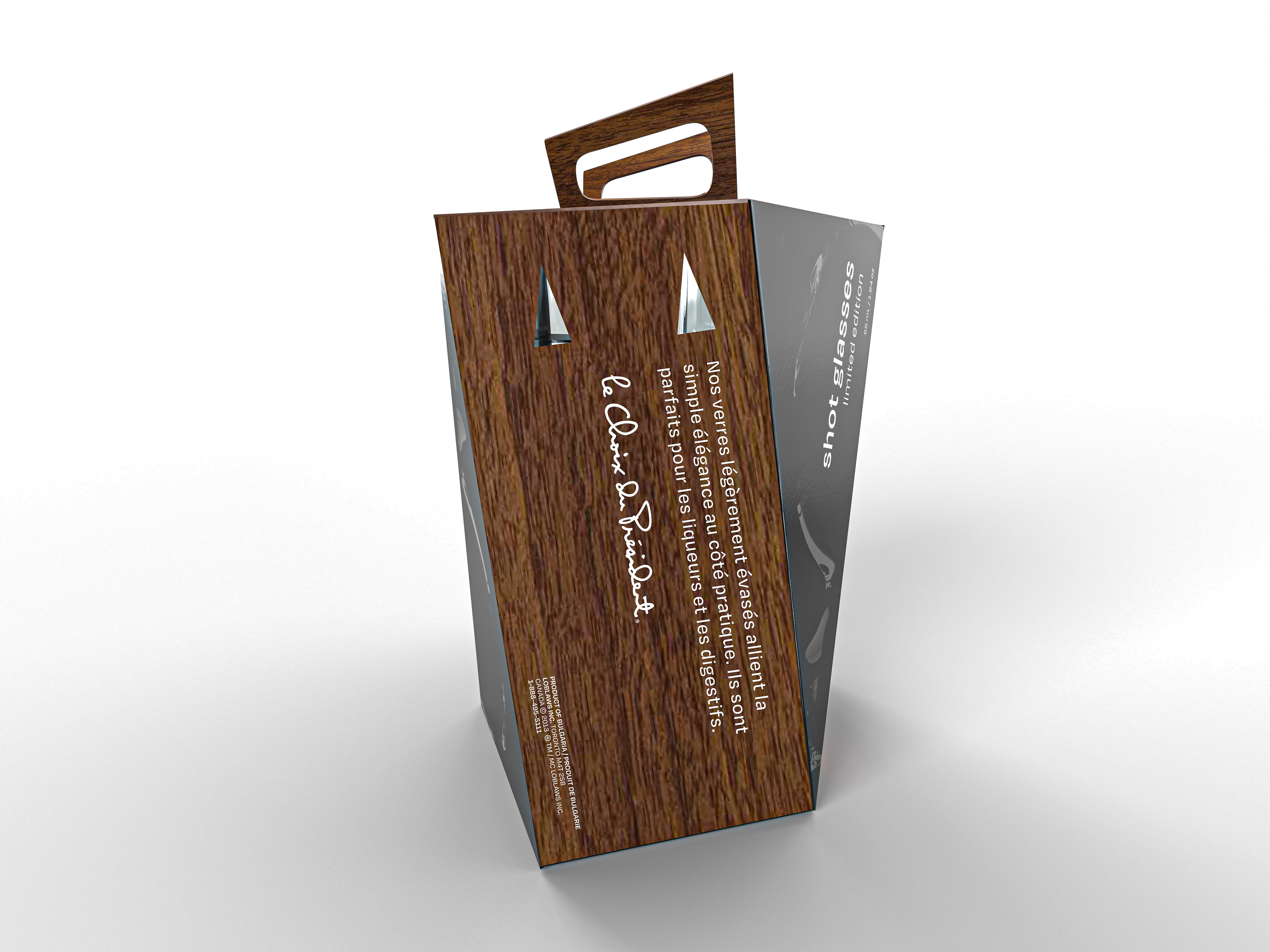 Side panel of the redesigned packaging.