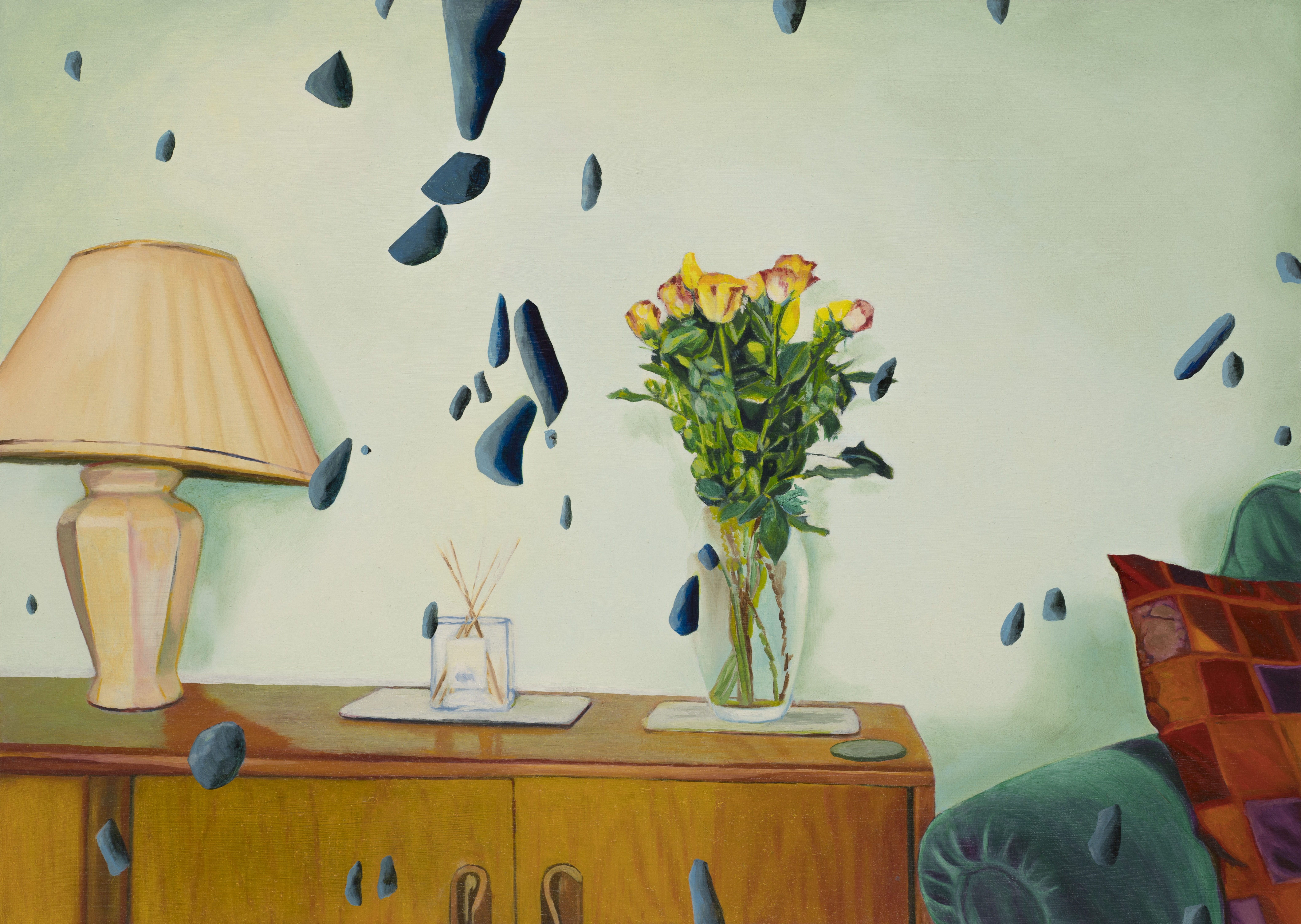 Same Room Different Feeling, 2021. Oil on panel, 28x35cm