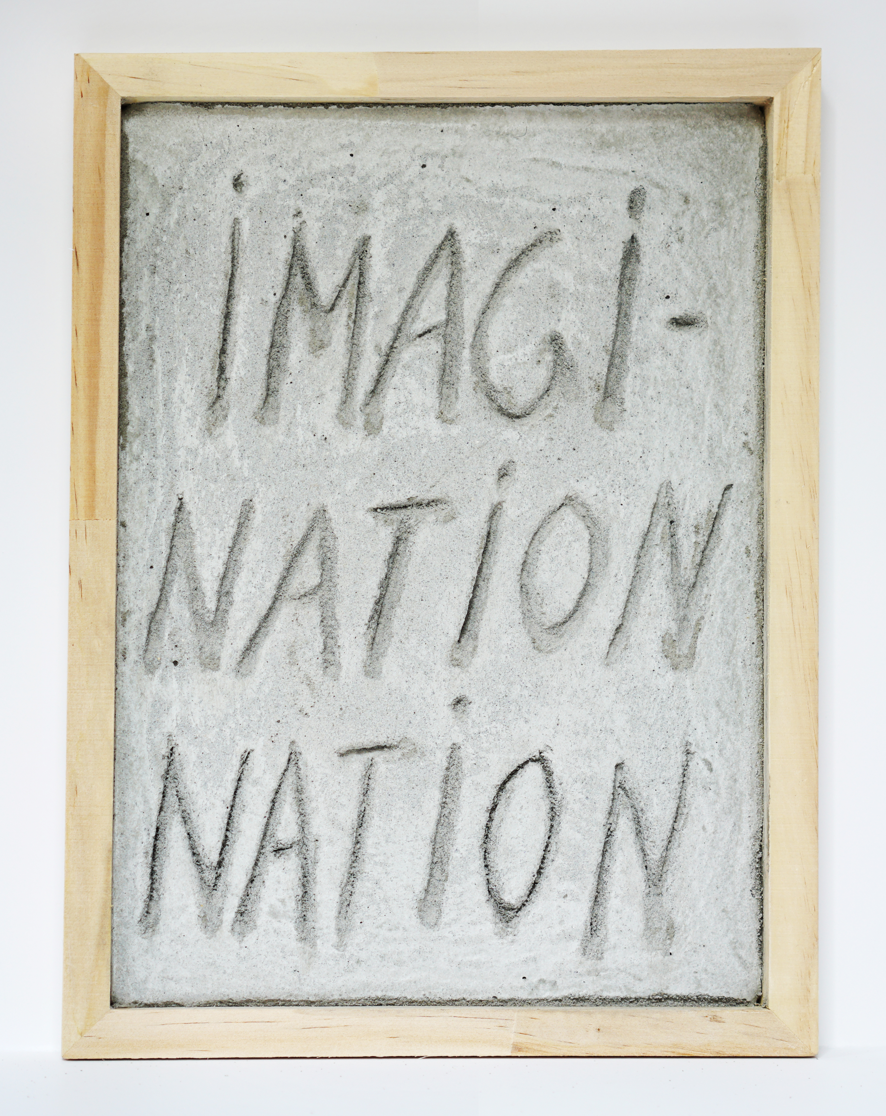 Alina Bliumis Concrete Poems, 2022 Concrete and wood 12 x 9 in 30.5 x 22.9 cm