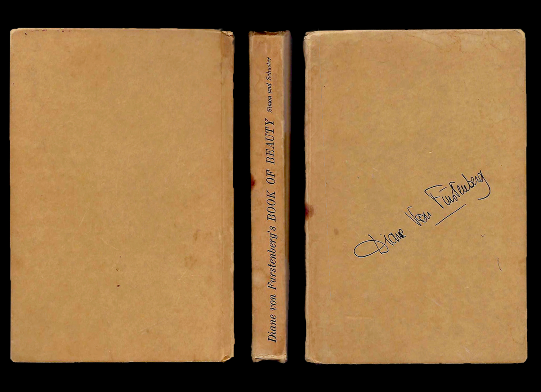 rare first edition laid bare apart from Diane's signature placed at an upward angle as if to denote her own perpetual ascent