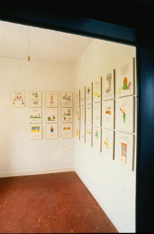 A Child’s Machiavelli, 1996, installation with 31 paintings from 1995, 18” x 12”, oil on linen, Fonds Regional d’Art Contemporain de Haut Normandie, Rouen, France