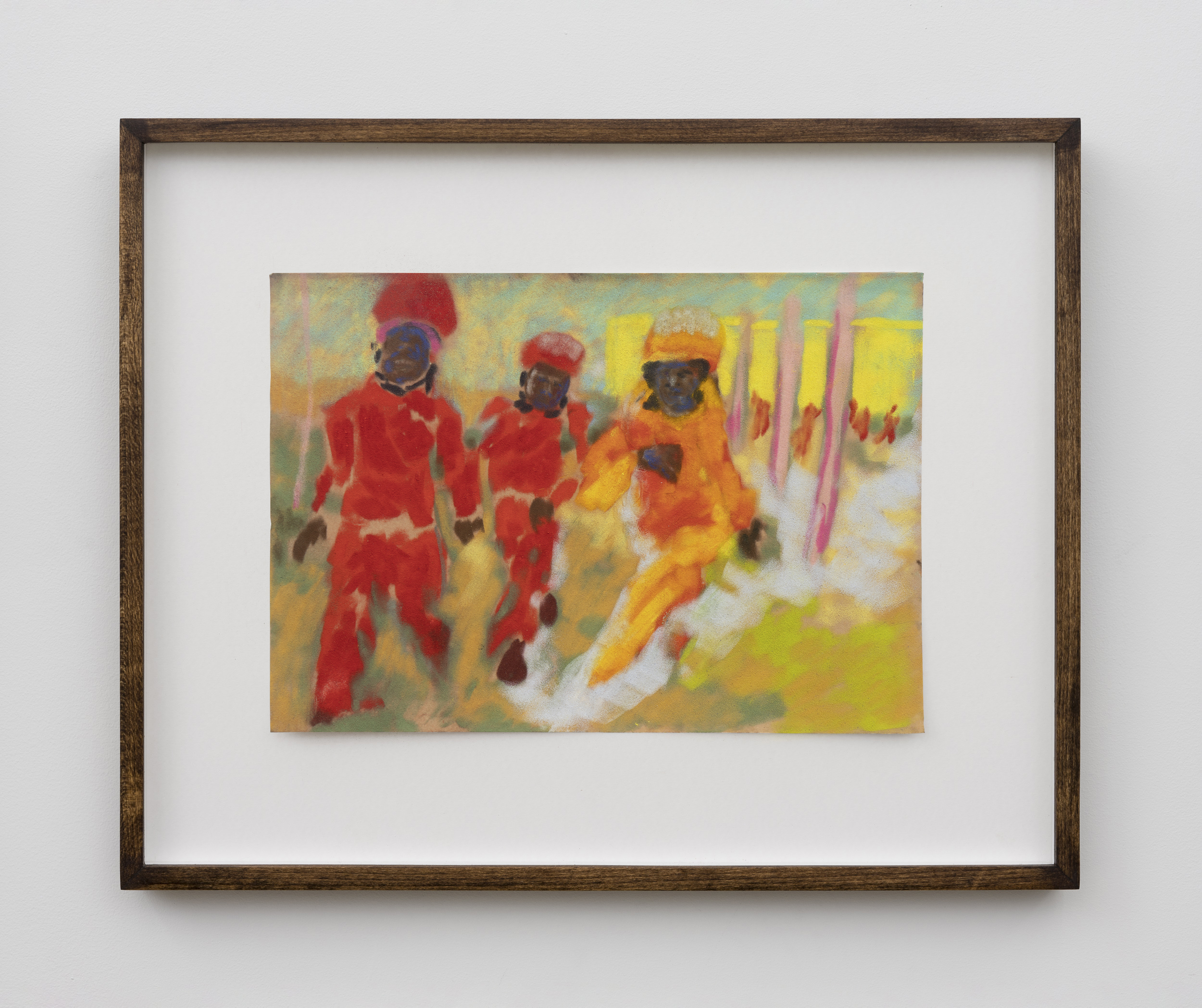 Study for ‘Procession of the Red Ants’ No.1, 2021, Pastel on Hahnemühle Velour, 9 3/4 x 13 3/4 in