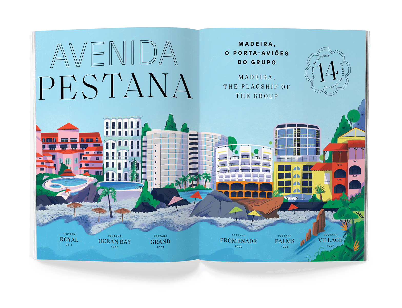 Landscape with hotels facades