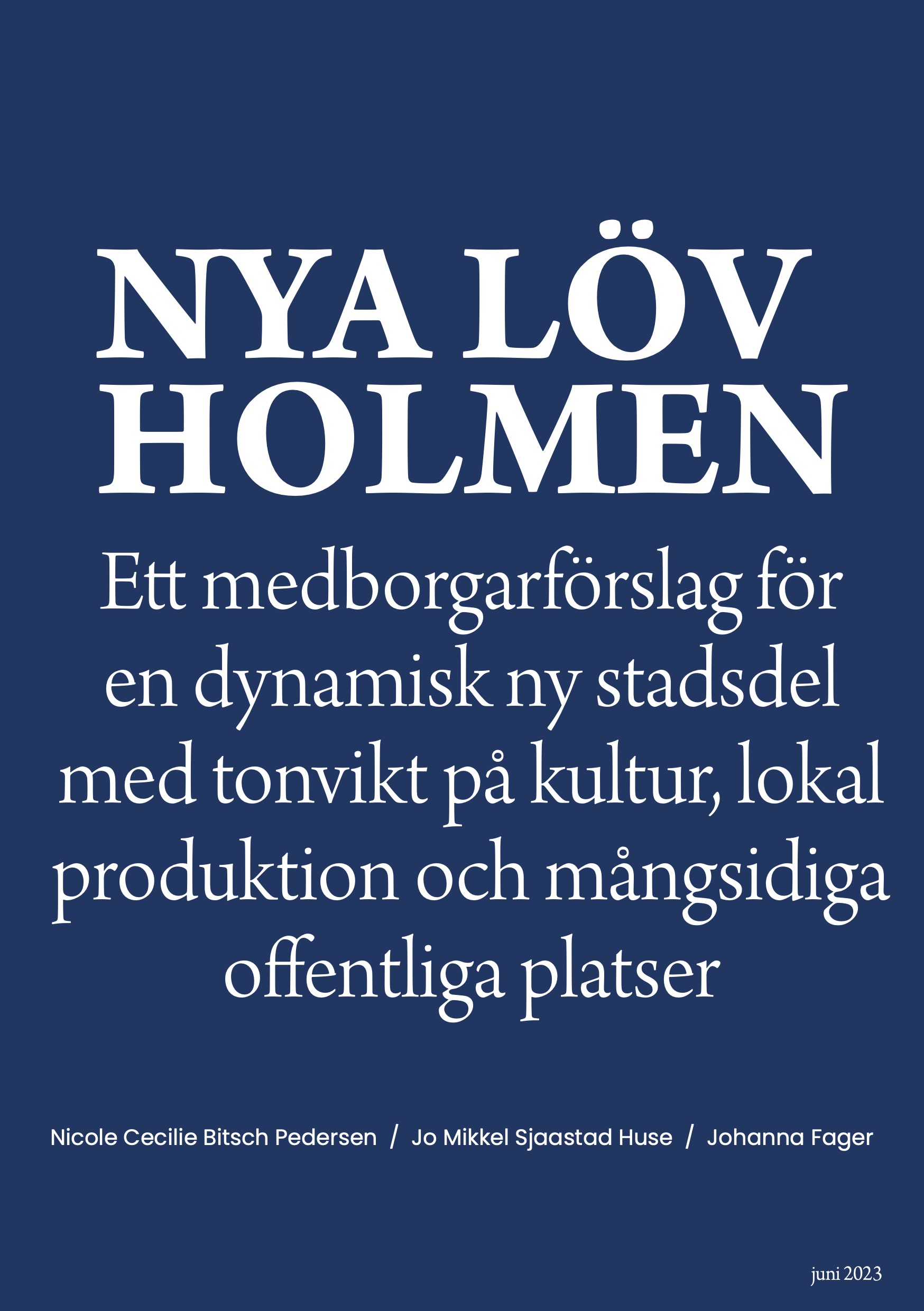 Citizen proposal, cover