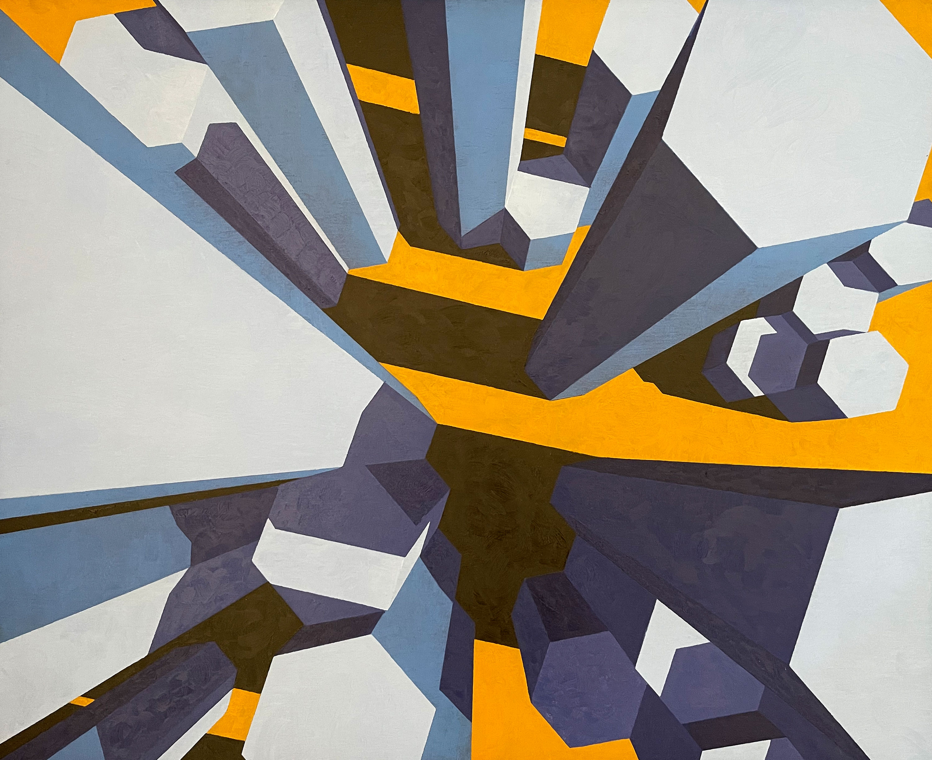 Columns, oil on board, 61 x 75 cm