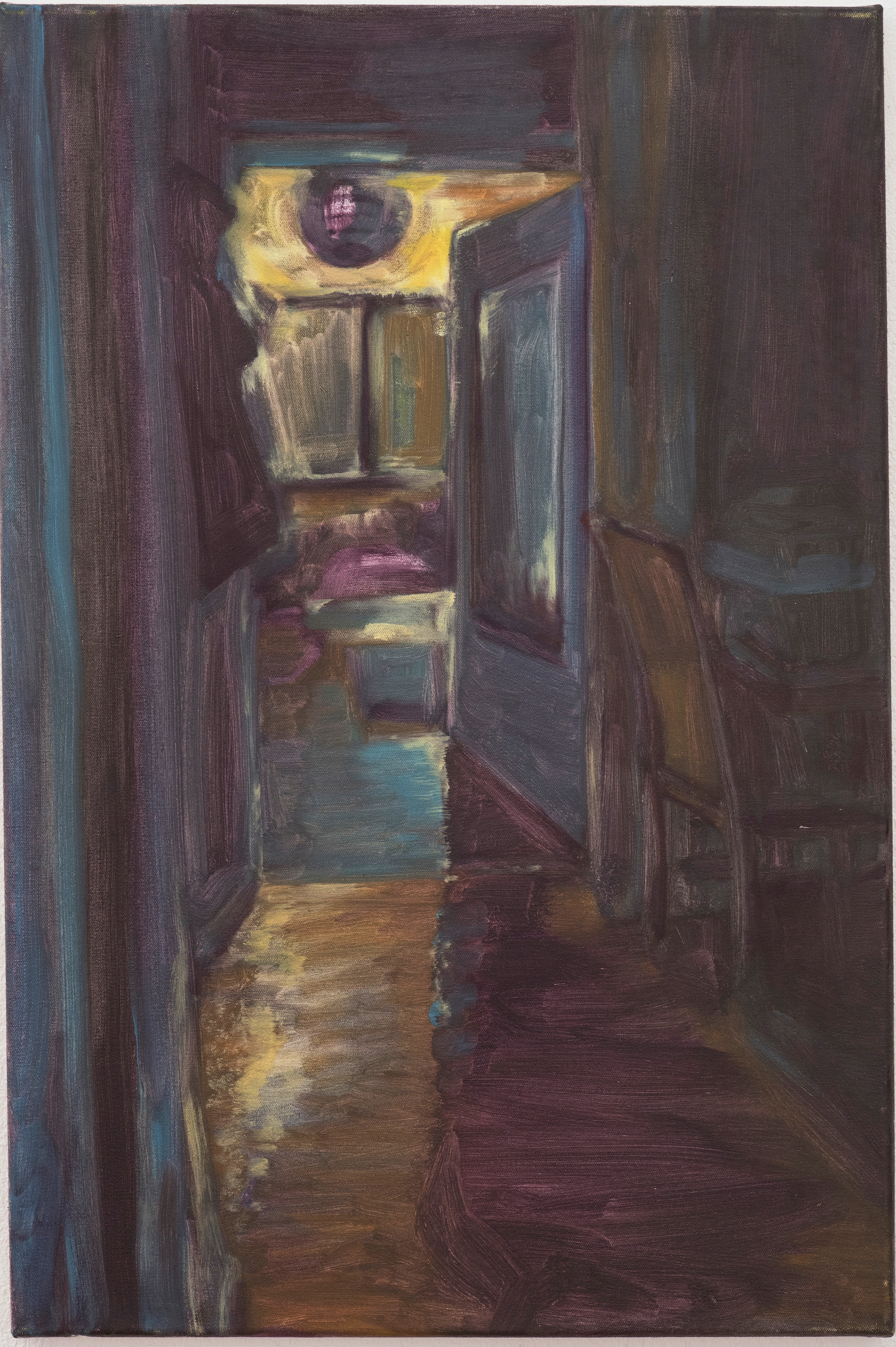The purple apartment, 2017, oil on canvas, 59x39cm